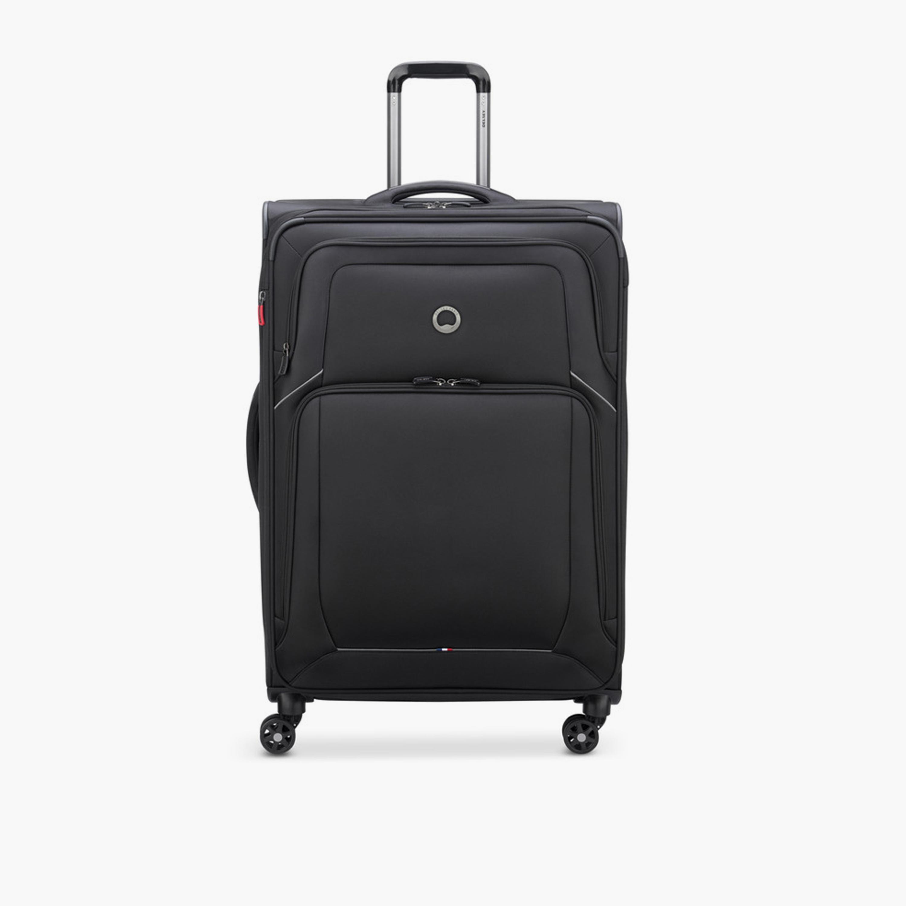 Delsey Optimax Lite 70 CM Medium Check-in Polyester Soft Sided 4-Wheeler Spinner Trolley Bag with TSA Combination Lock-travel-luggagesandbags-luggage-image-1