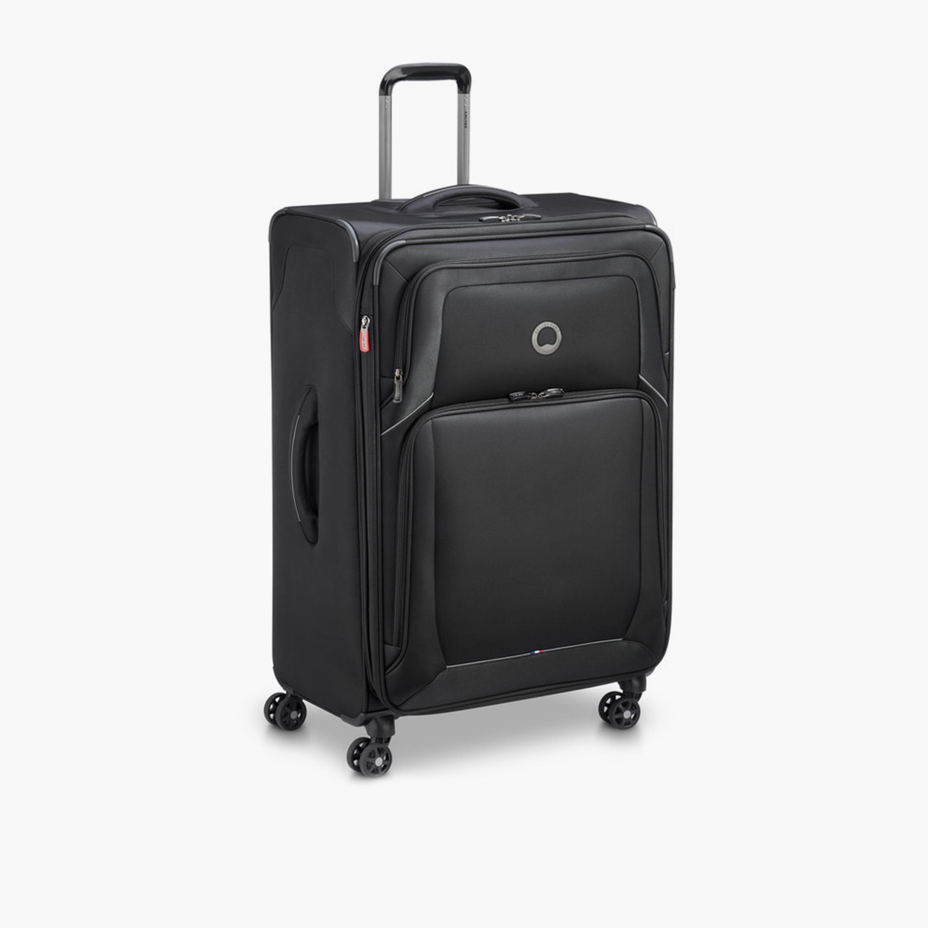 Delsey Optimax Lite 80 CM Large Check-in Polyester Soft Sided 4-Wheeler Spinner Trolley Bag with TSA Combination Lock-travel-luggagesandbags-luggage-image-5