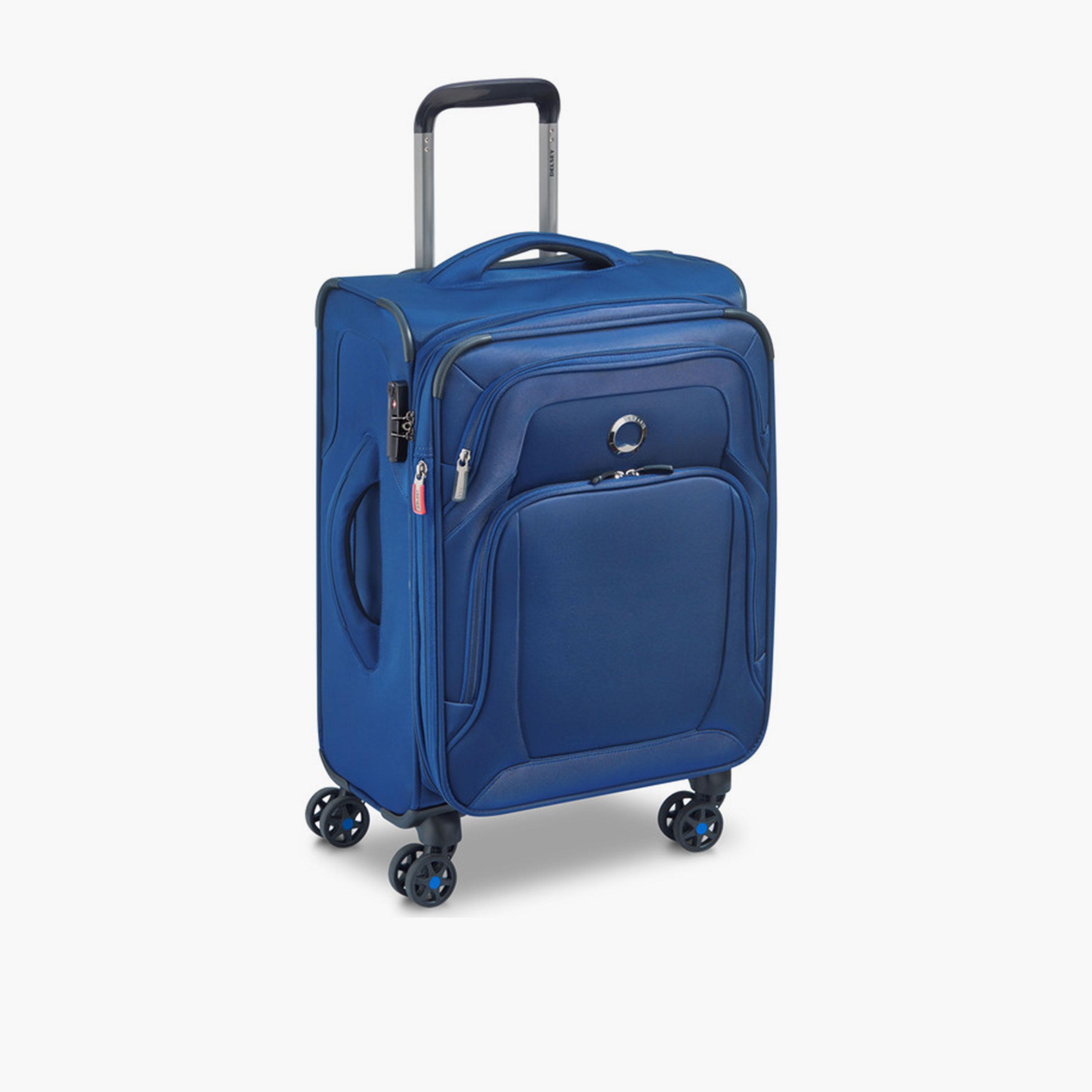 Delsey Optimax Lite Set of 3 Polyester Soft Sided 4-Wheeler Spinner Trolley Bag with TSA Combination Lock-travel-luggagesandbags-luggage-image-6