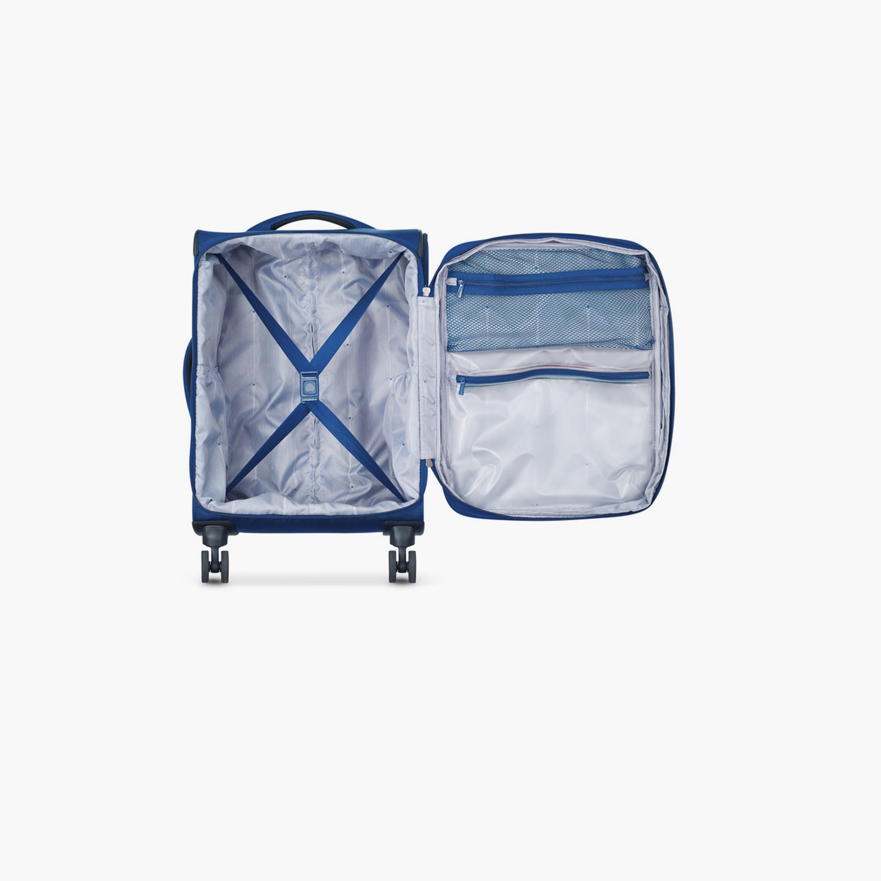 Delsey Optimax Lite Set of 3 Polyester Soft Sided 4-Wheeler Spinner Trolley Bag with TSA Combination Lock-travel-luggagesandbags-luggage-image-7