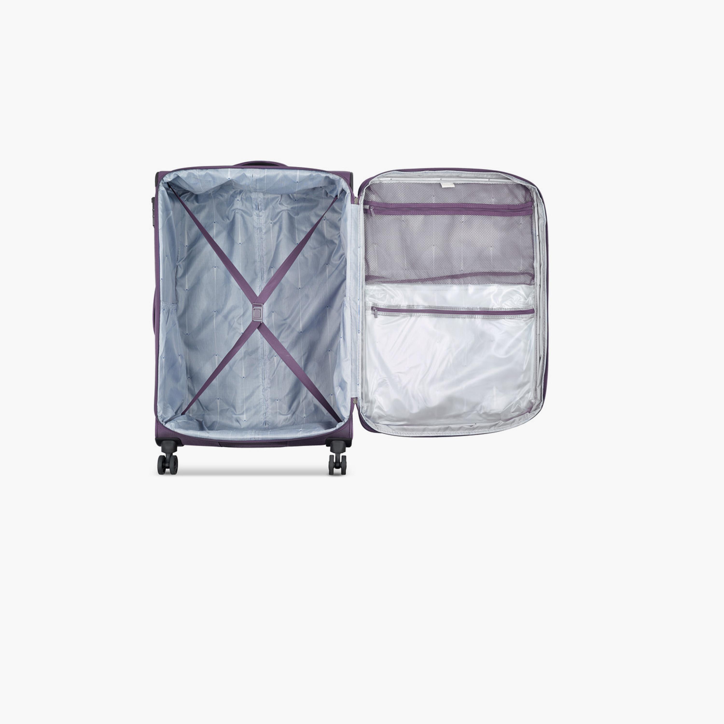 Delsey Optimax Lite Set of 3 Polyester Soft Sided 4-Wheeler Spinner Trolley Bag with TSA Combination Lock-travel-luggagesandbags-luggage-image-5