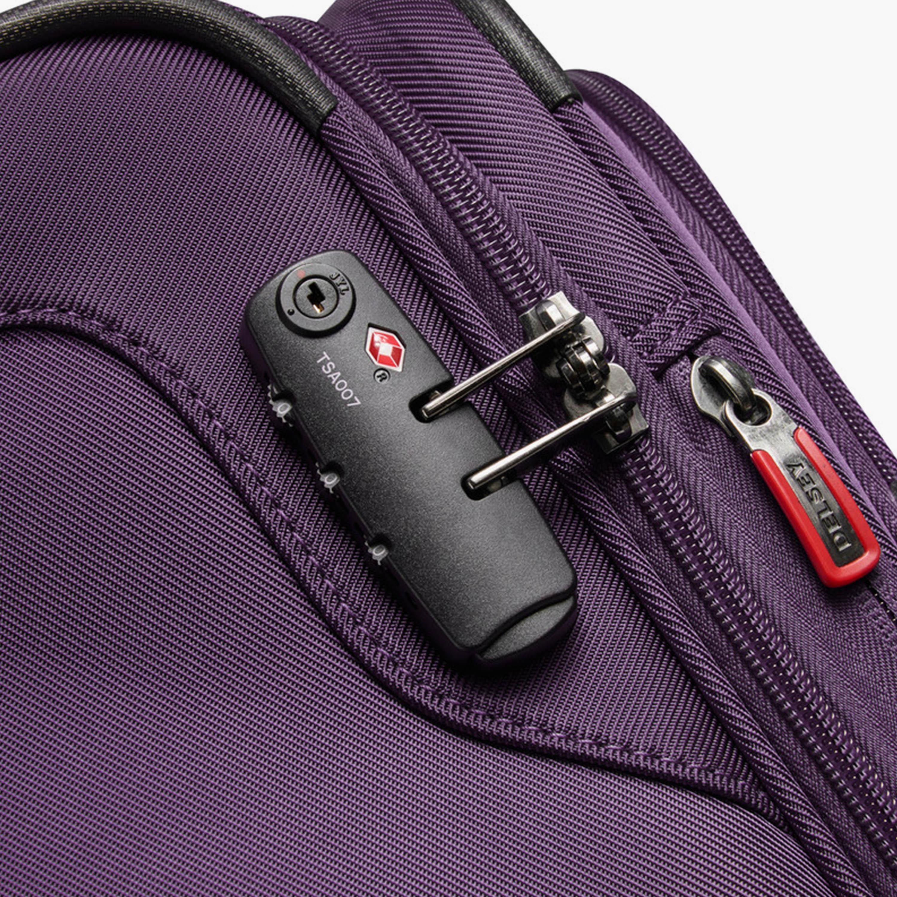 Delsey Optimax Lite 55 CM Small Cabin Polyester Soft Sided 4-Wheeler Spinner Trolley Bag with TSA Combination Lock-travel-luggagesandbags-luggage-image-8