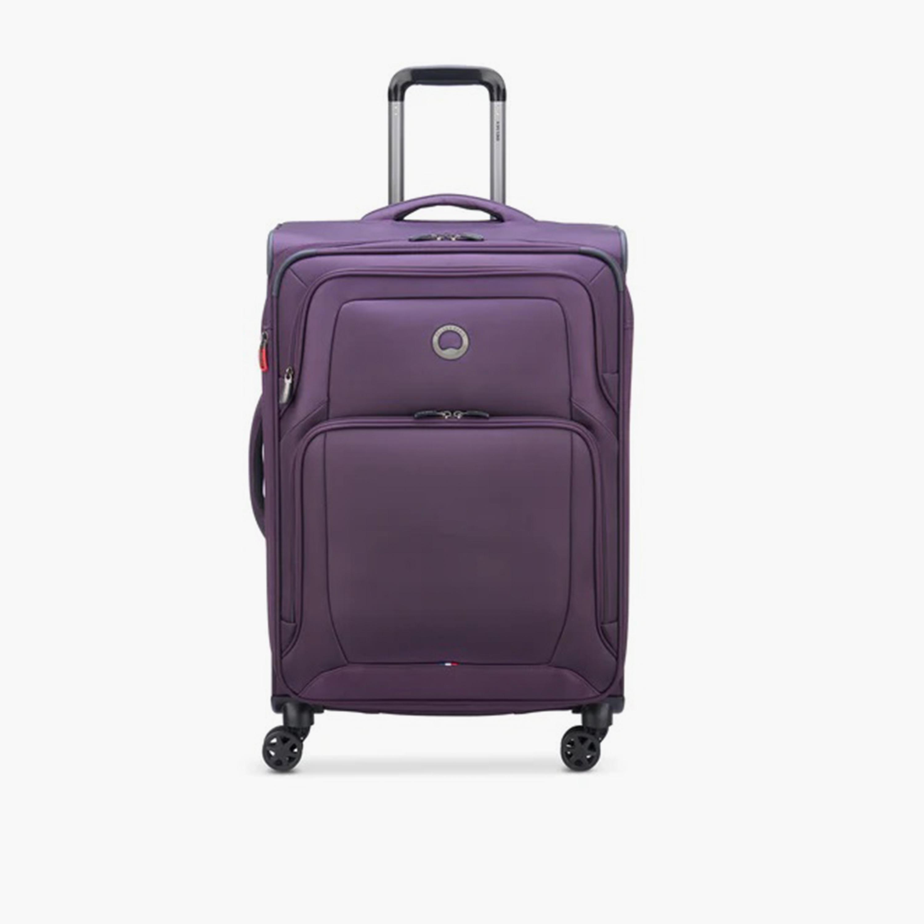 Delsey Optimax Lite 70 CM Medium Check-in Polyester Soft Sided 4-Wheeler Spinner Trolley Bag with TSA Combination Lock-travel-luggagesandbags-luggage-image-1