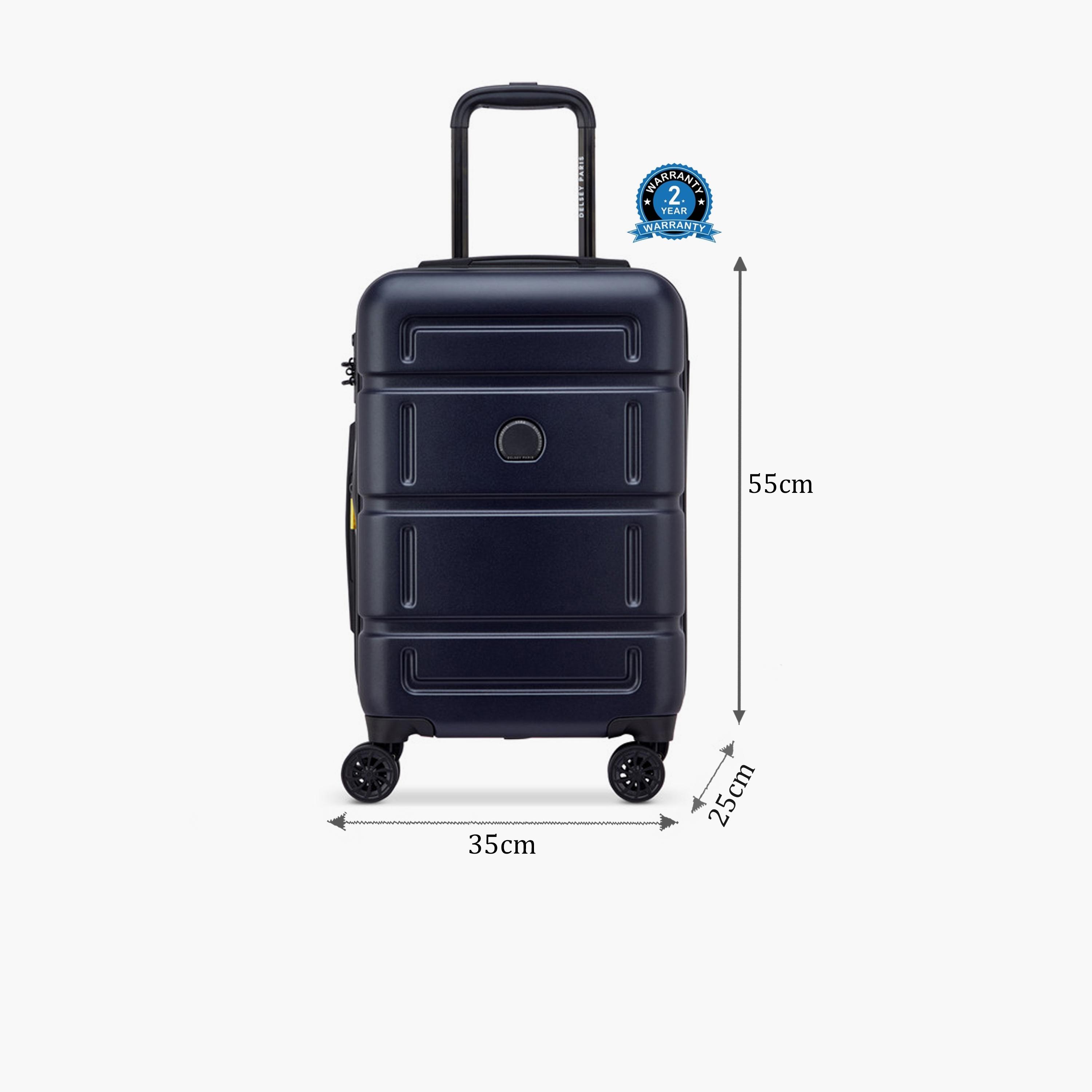 Delsey Camelia 55 CM Small Cabin Polycarbonate with ABS Hard Sided 4-Wheeler Spinner Trolley Bag with TSA Combination Lock-travel-luggagesandbags-luggage-image-2