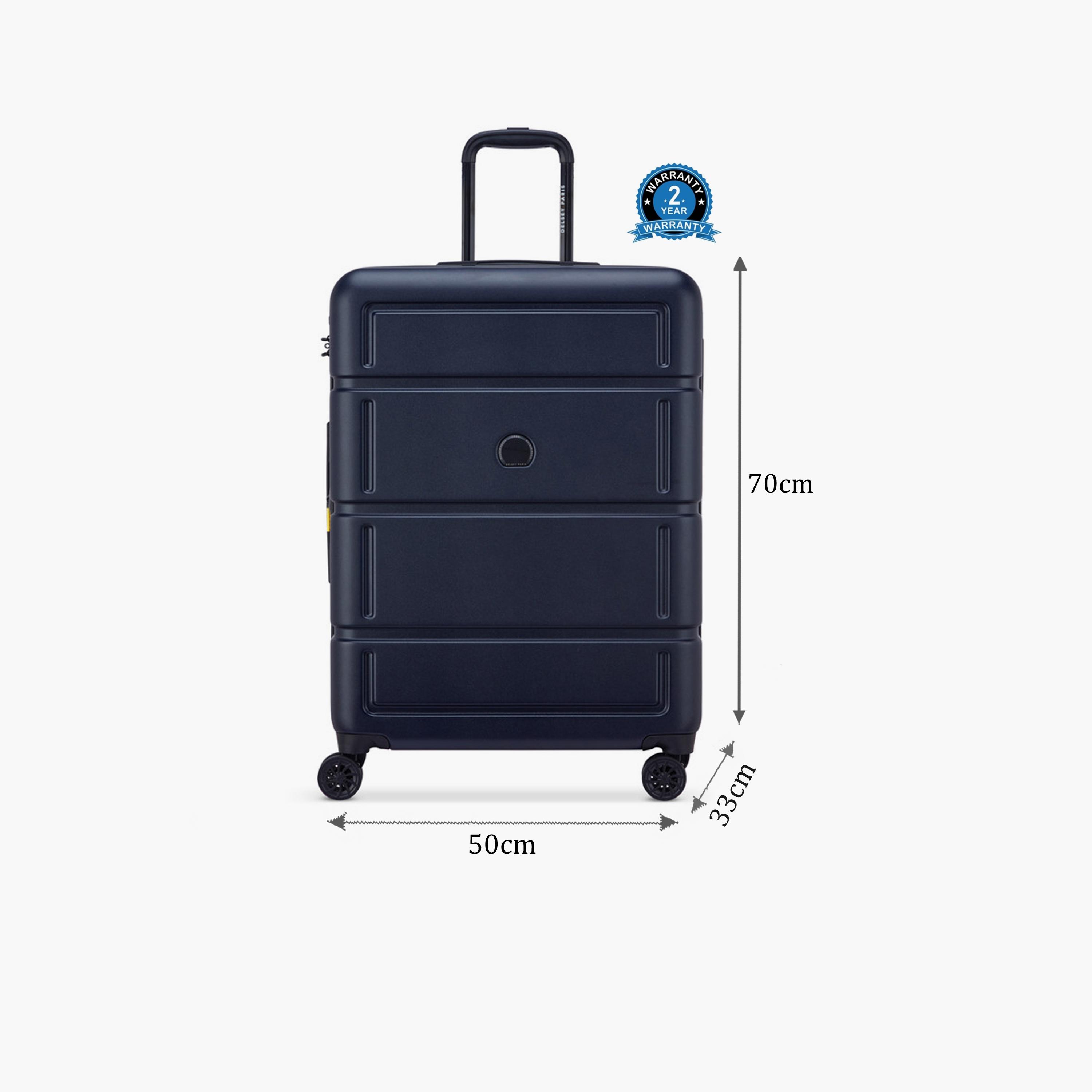 Delsey Camelia 70 CM Medium Check-in Polycarbonate with ABS Hard Sided 4-Wheeler Spinner Trolley Bag with TSA Combination Lock-travel-luggagesandbags-luggage-image-2