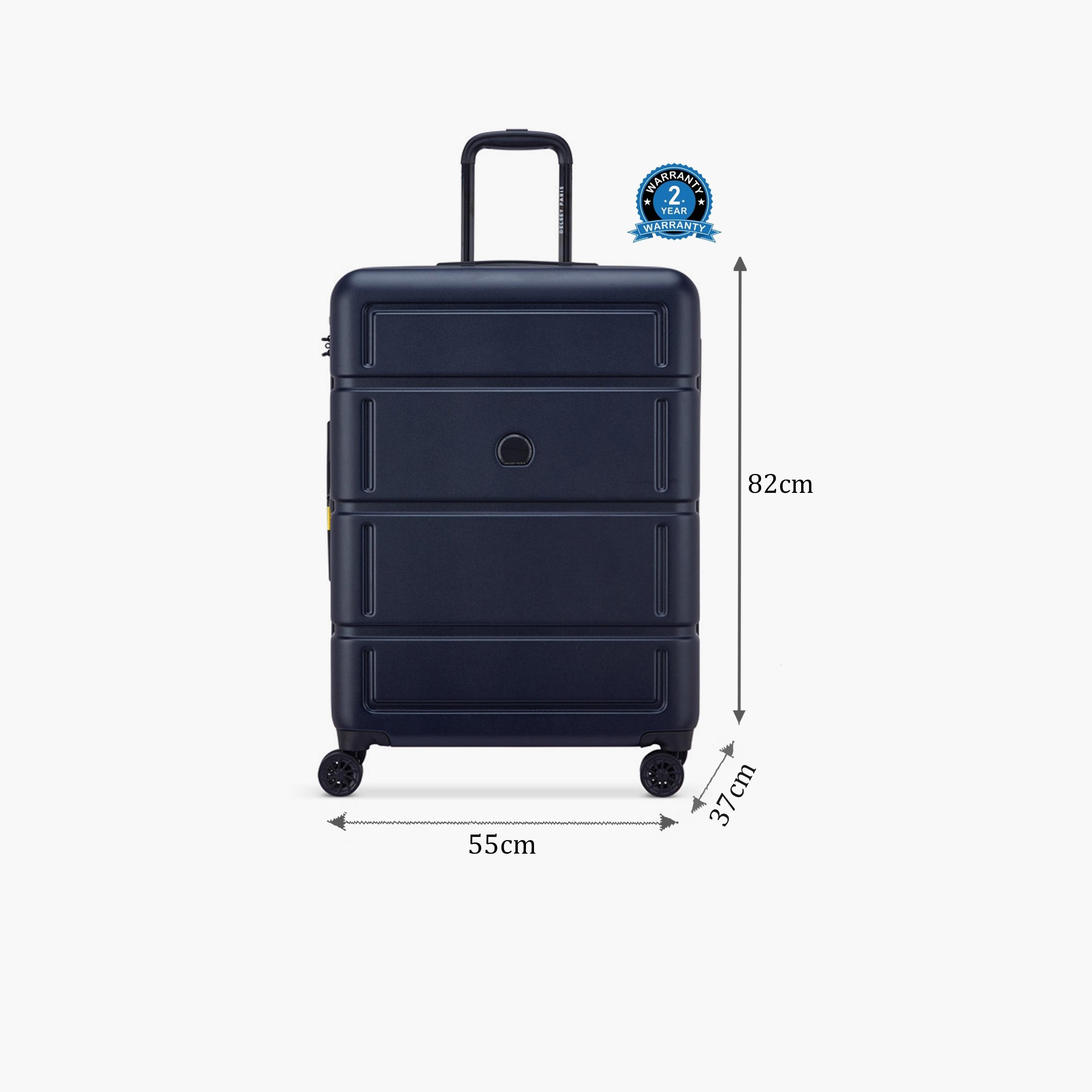 Delsey Camelia 82 CM Large Check-in Polycarbonate with ABS Hard Sided 4-Wheeler Spinner Trolley Bag with TSA Combination Lock-travel-luggagesandbags-luggage-image-2