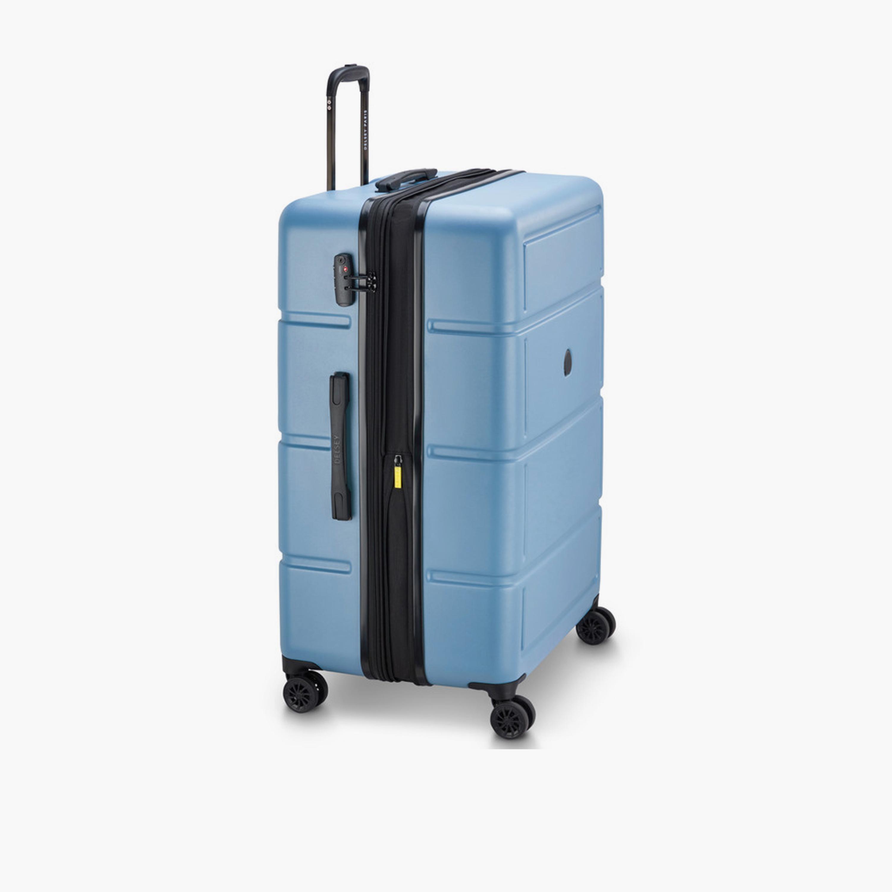 Delsey Camelia 82 CM Large Check-in Polycarbonate with ABS Hard Sided 4-Wheeler Spinner Trolley Bag with TSA Combination Lock-travel-luggagesandbags-luggage-image-1
