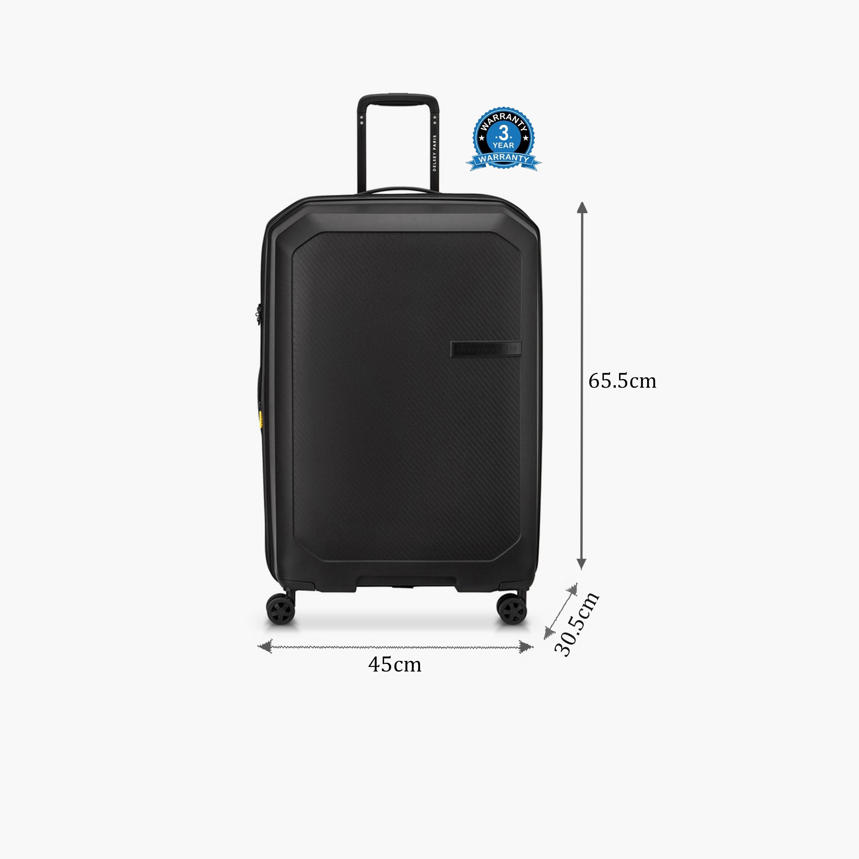 Delsey Anvers 65 CM Medium Check-in Polycarbonate with ABS Hard Sided 4-Wheeler Spinner Trolley Bag with TSA Combination Lock-travel-luggagesandbags-luggage-image-2
