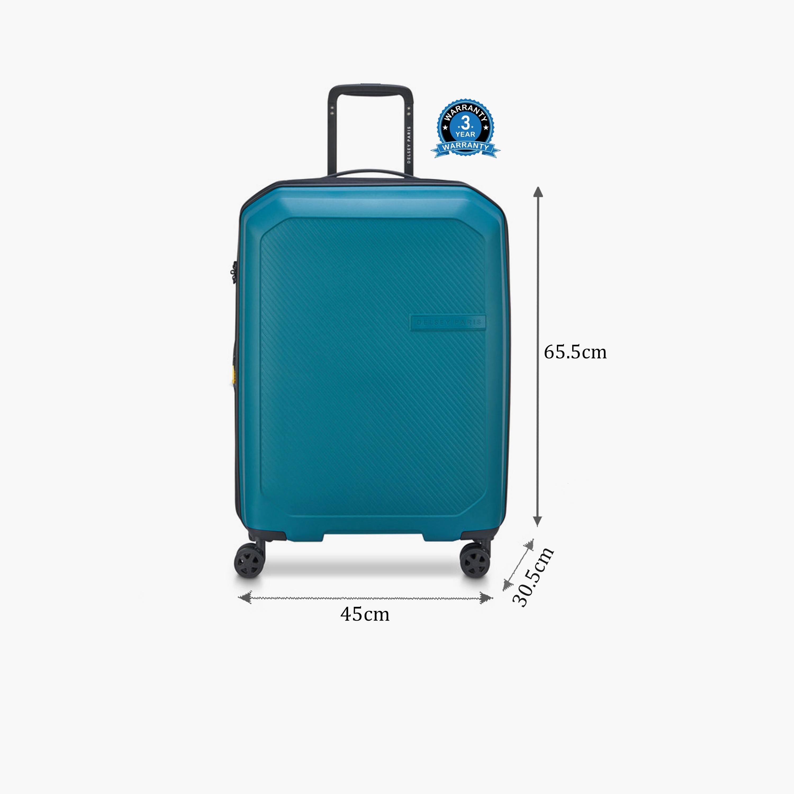 Delsey Anvers 65 CM Medium Check-in Polycarbonate with ABS Hard Sided 4-Wheeler Spinner Trolley Bag with TSA Combination Lock-travel-luggagesandbags-luggage-image-2