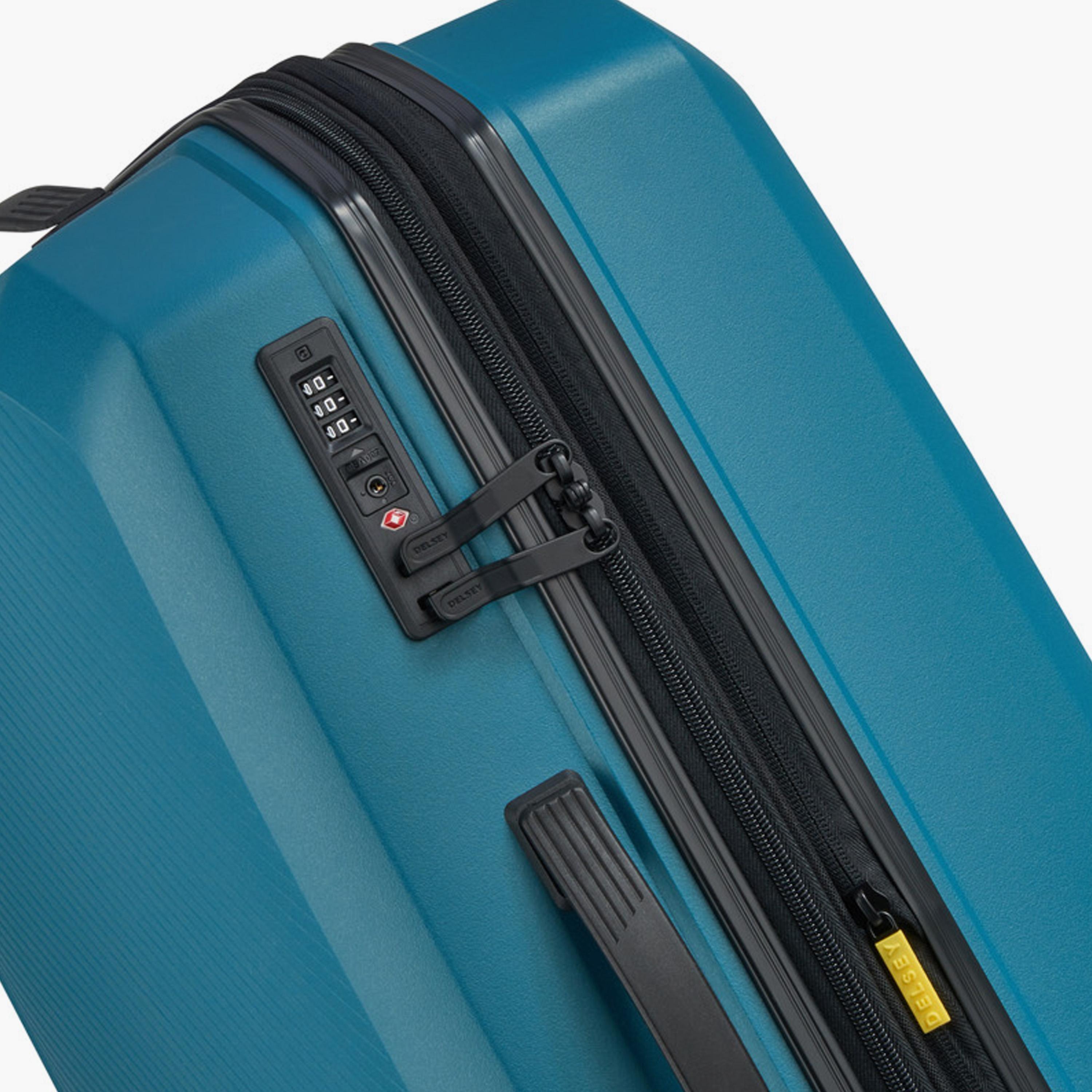Delsey Anvers 65 CM Medium Check-in Polycarbonate with ABS Hard Sided 4-Wheeler Spinner Trolley Bag with TSA Combination Lock-travel-luggagesandbags-luggage-image-7
