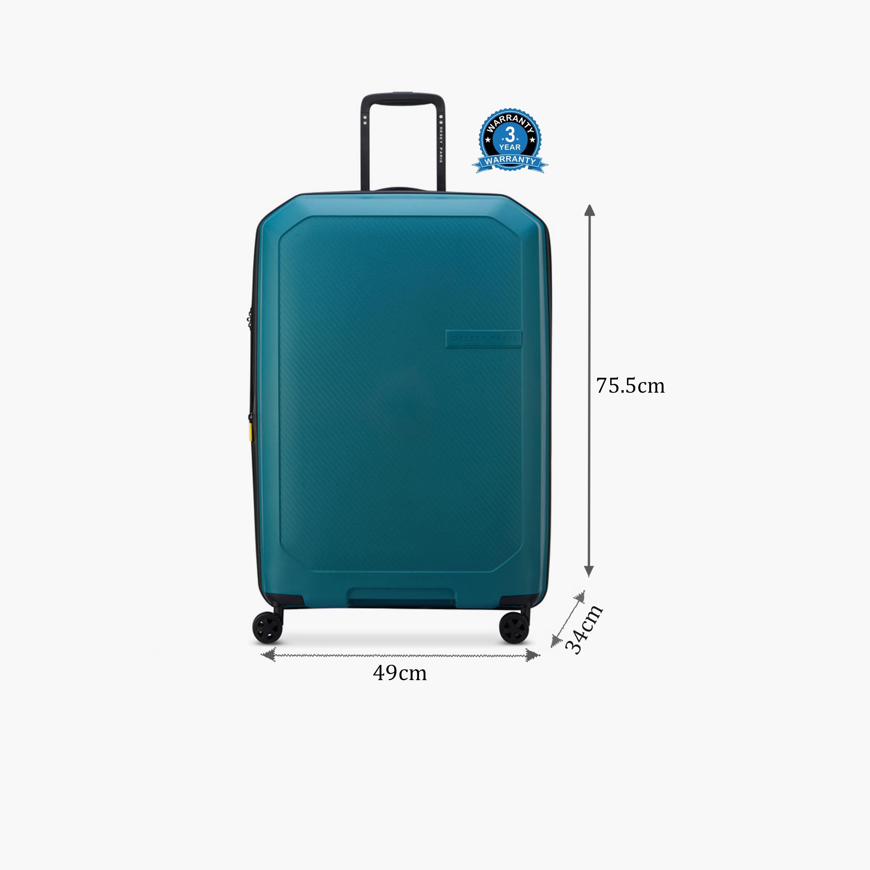 Delsey Anvers 55 CM Small Cabin Polycarbonate with ABS Hard Sided 4-Wheeler Spinner Trolley Bag with TSA Combination Lock-travel-luggagesandbags-luggage-image-2