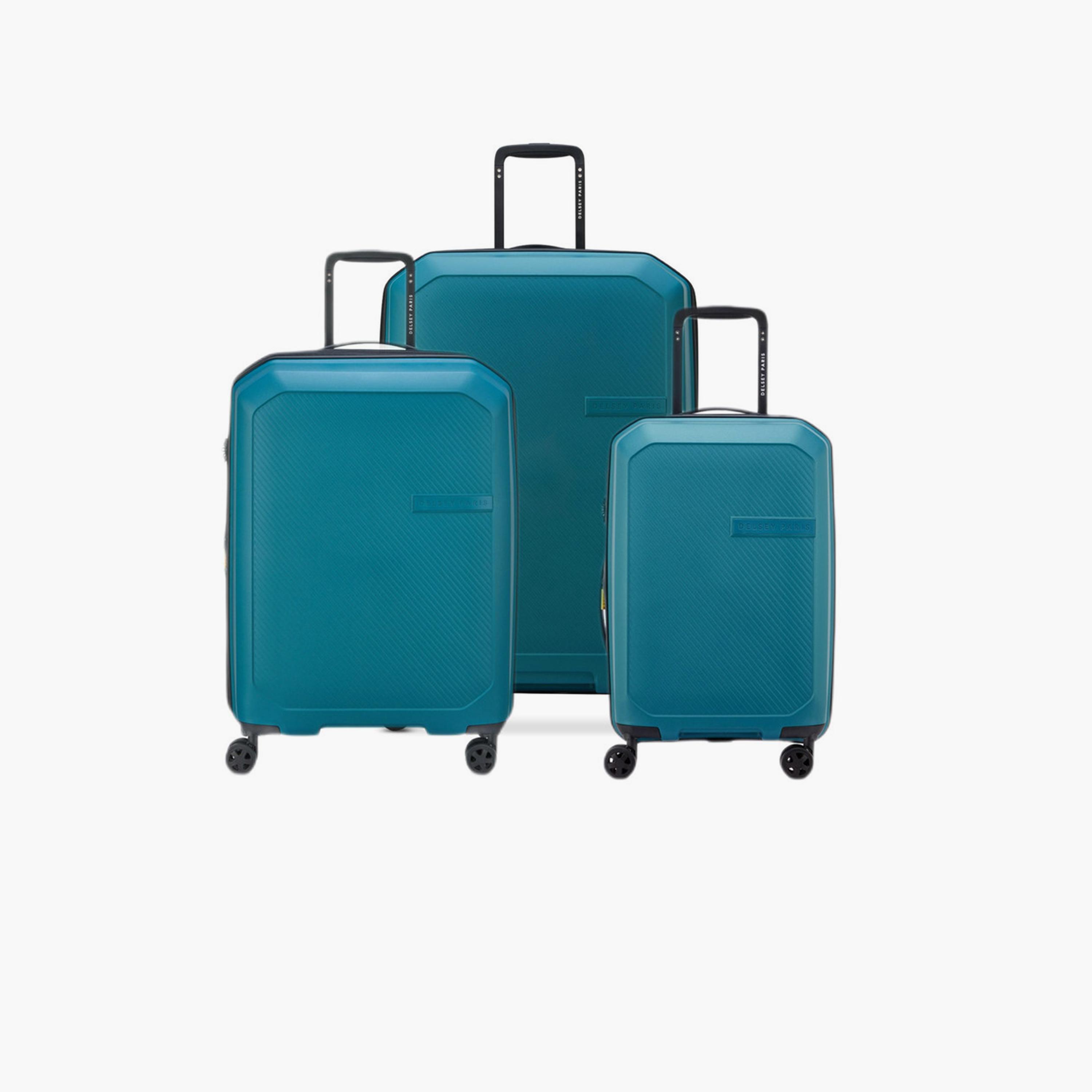 Delsey Anvers Set of 3 Polycarbonate with ABS Hard Sided 4-Wheeler Spinner Trolley Bag with TSA Combination Lock-travel-luggagesandbags-luggage-image-1