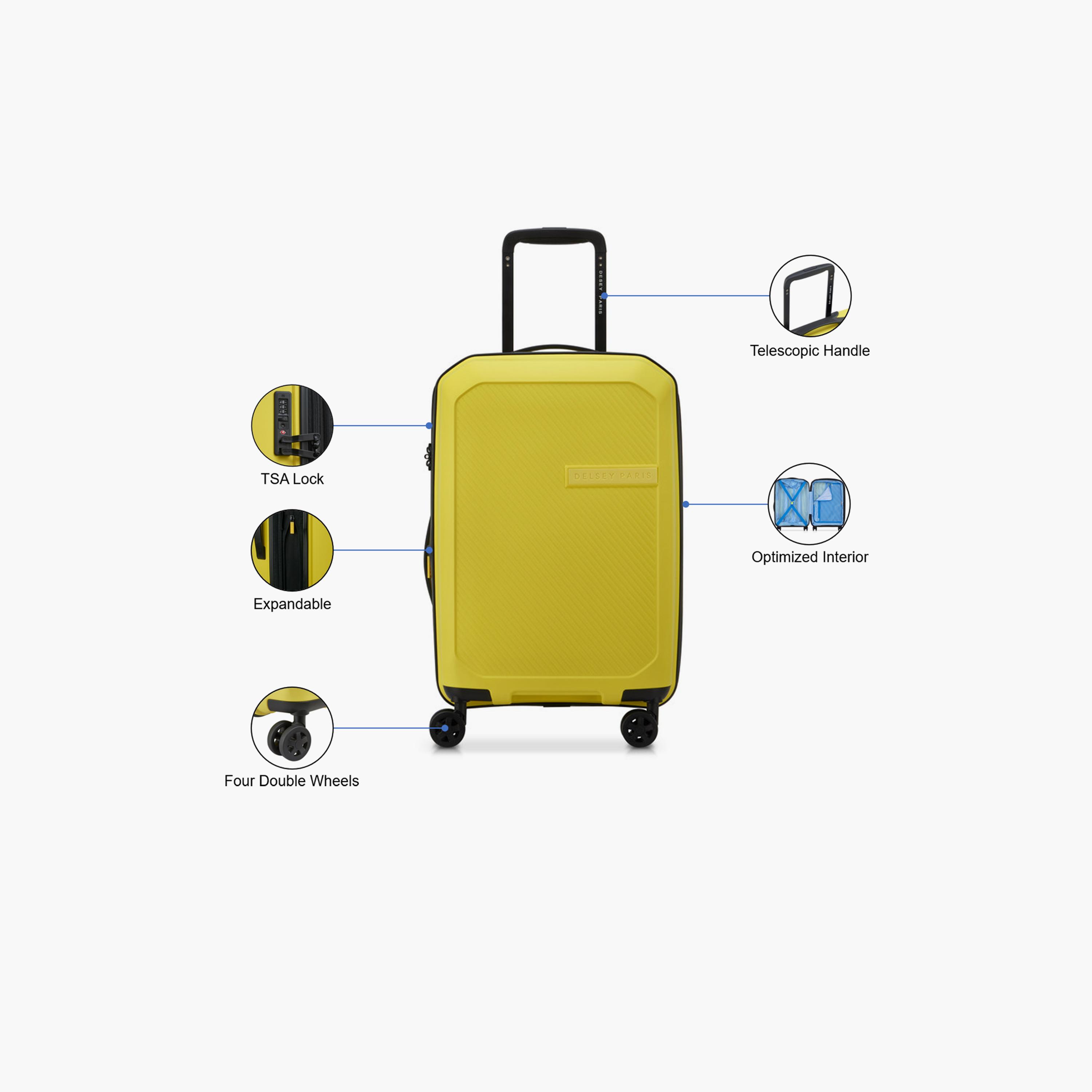 Delsey Anvers 75 CM Large Check-in Polycarbonate with ABS Hard Sided 4-Wheeler Spinner Trolley Bag with TSA Combination Lock-travel-luggagesandbags-luggage-image-3