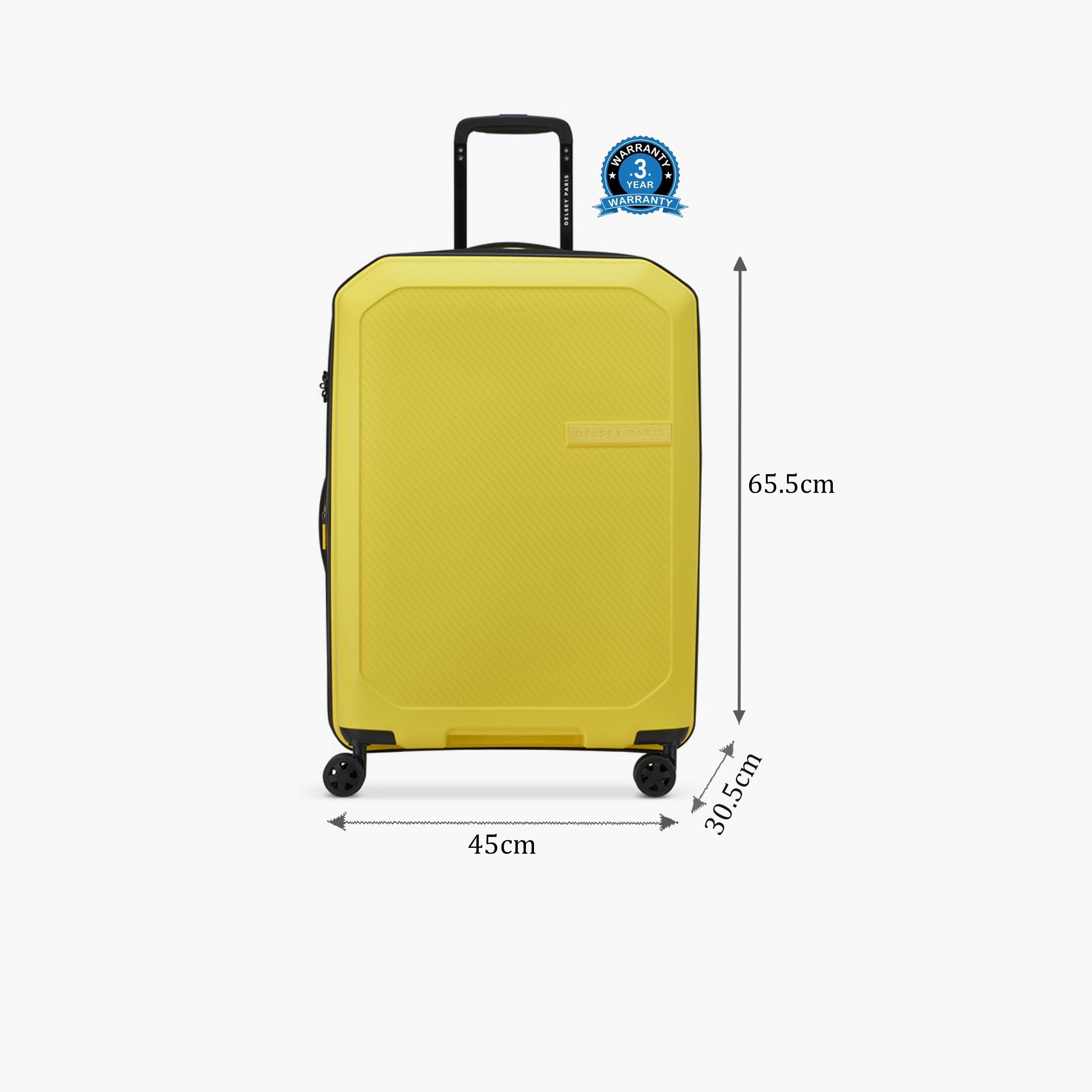 Delsey Anvers 65 CM Medium Check-in Polycarbonate with ABS Hard Sided 4-Wheeler Spinner Trolley Bag with TSA Combination Lock-travel-luggagesandbags-luggage-image-2