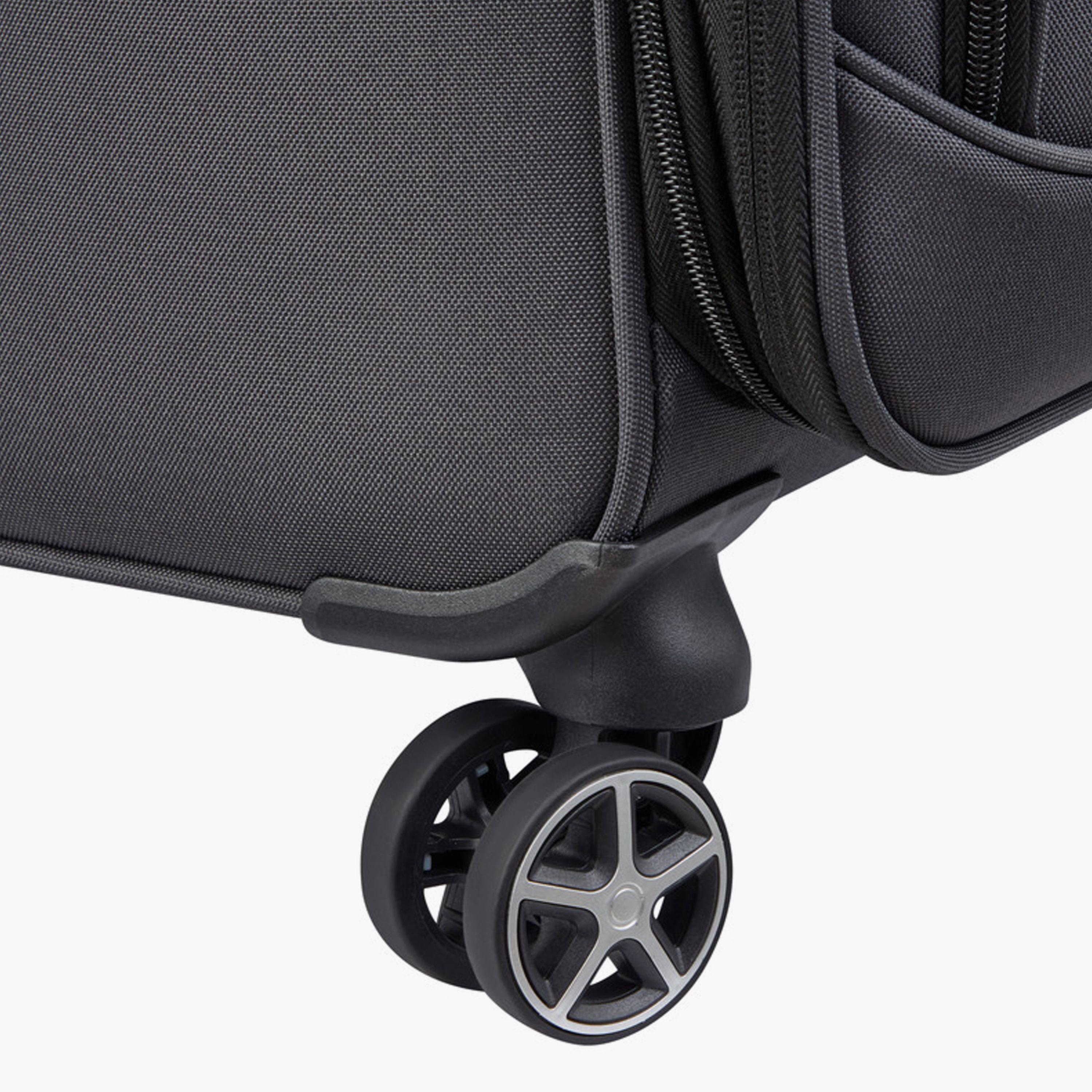Delsey Priscilla 55 CM Small Cabin Polyester Soft Sided 4-Wheeler Spinner Trolley Bag with TSA Combination Lock-travel-luggagesandbags-luggage-image-8