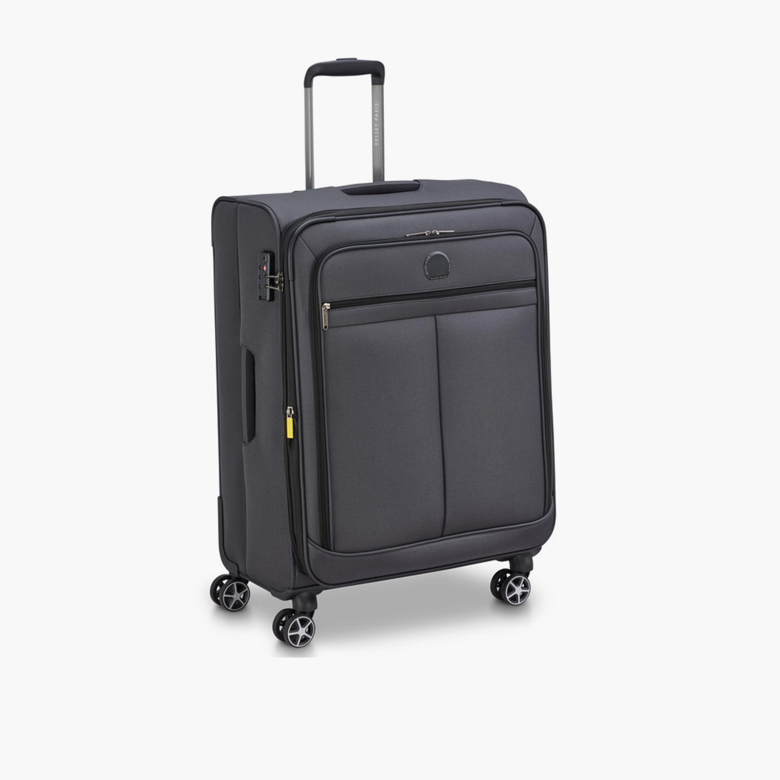 Delsey Priscilla 70 CM Medium Check-in Cabin Polyester Soft Sided 4-Wheeler Spinner Trolley Bag with TSA Combination Lock-travel-luggagesandbags-luggage-image-5
