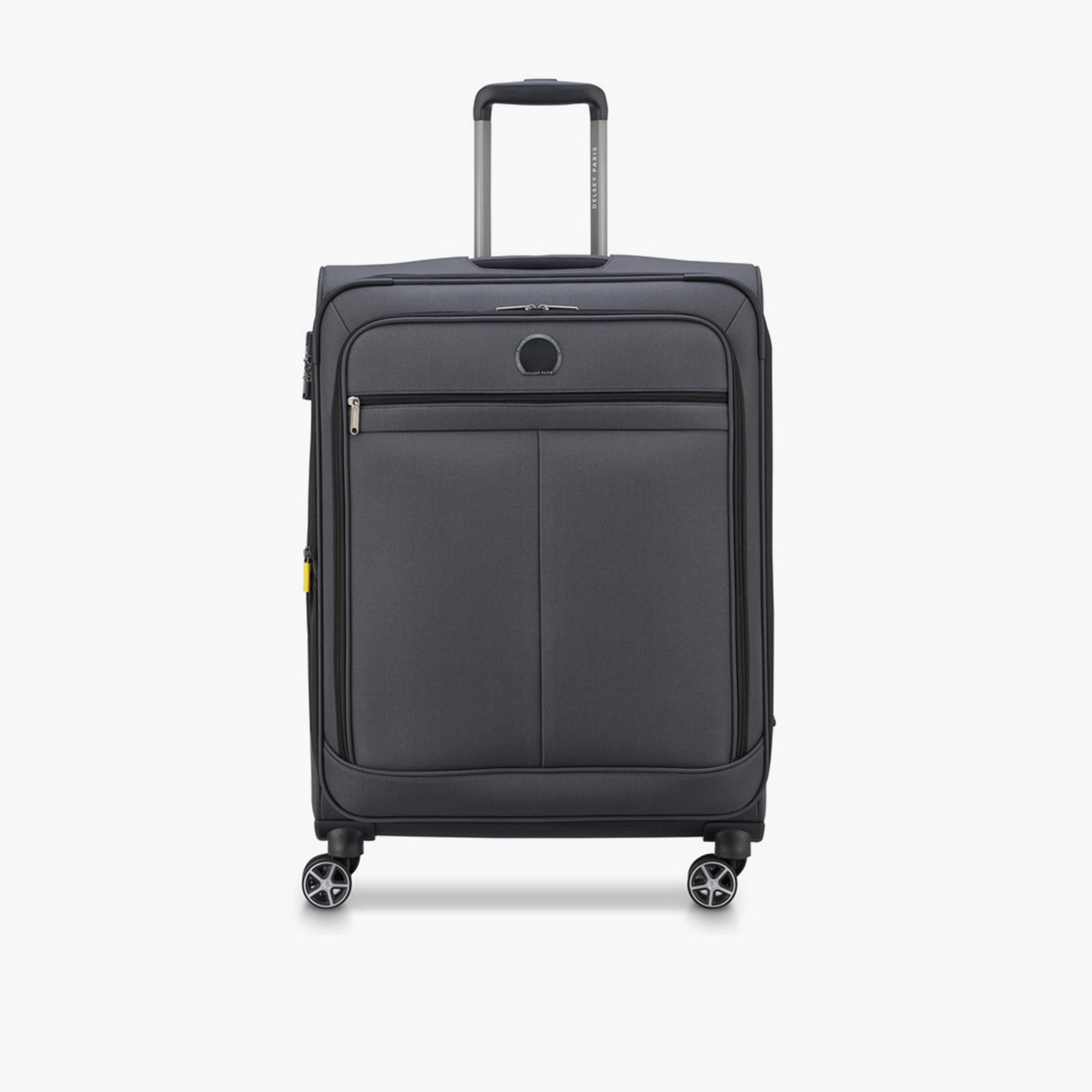 Delsey Priscilla 80 CM Large Check-in Cabin Polyester Soft Sided 4-Wheeler Spinner Trolley Bag with TSA Combination Lock-travel-luggagesandbags-luggage-image-1