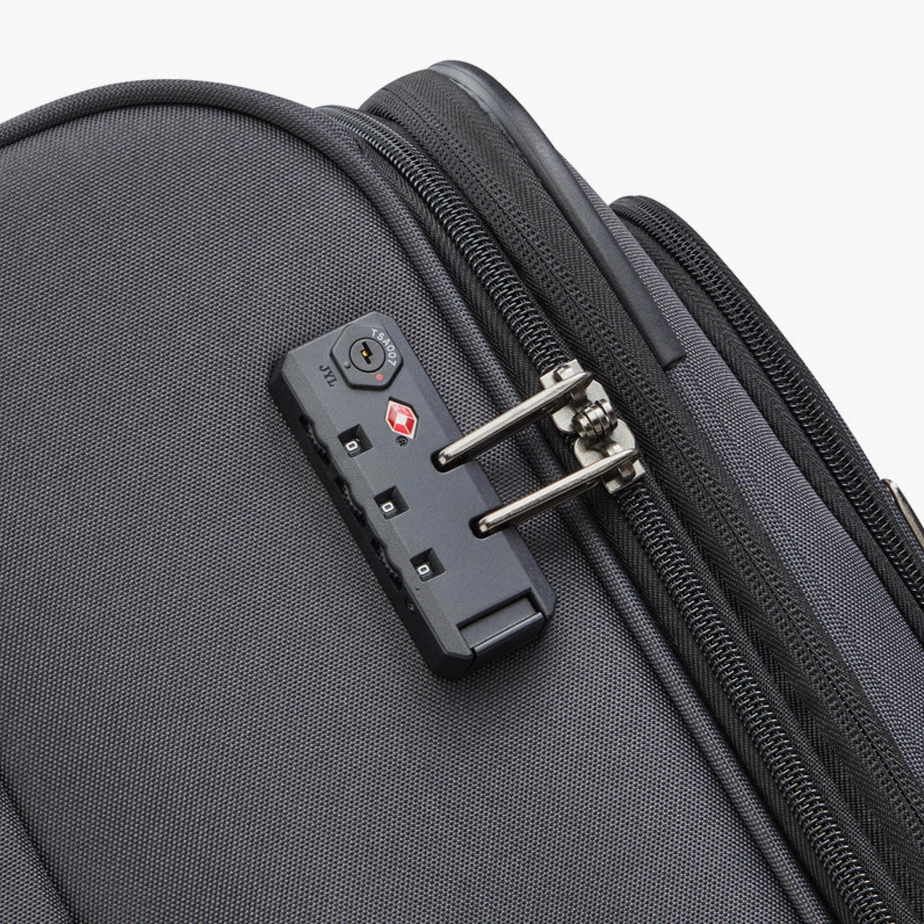 Delsey Priscilla 80 CM Large Check-in Cabin Polyester Soft Sided 4-Wheeler Spinner Trolley Bag with TSA Combination Lock-travel-luggagesandbags-luggage-image-7