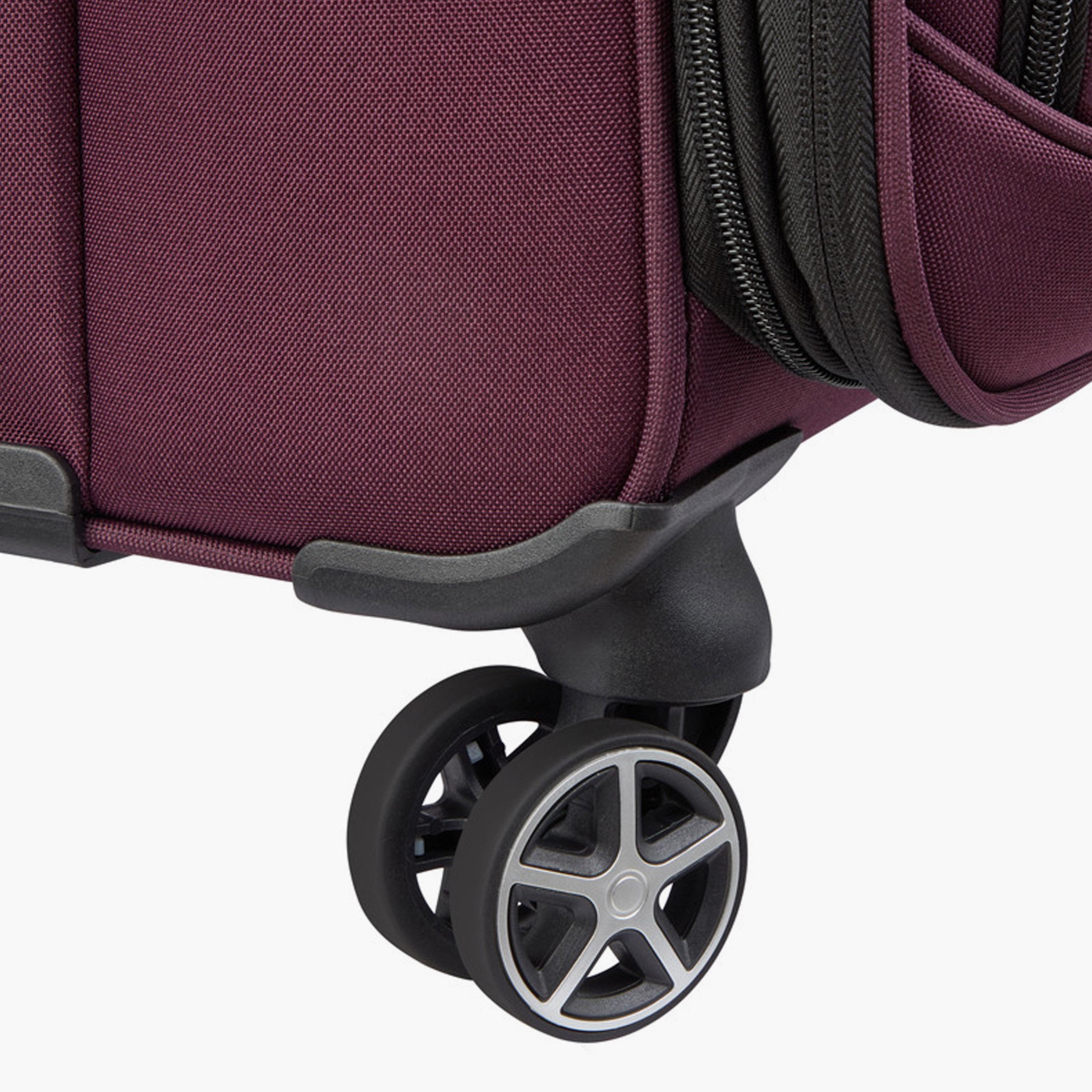 Delsey Priscilla 55 CM Small Cabin Polyester Soft Sided 4-Wheeler Spinner Trolley Bag with TSA Combination Lock-travel-luggagesandbags-luggage-image-8