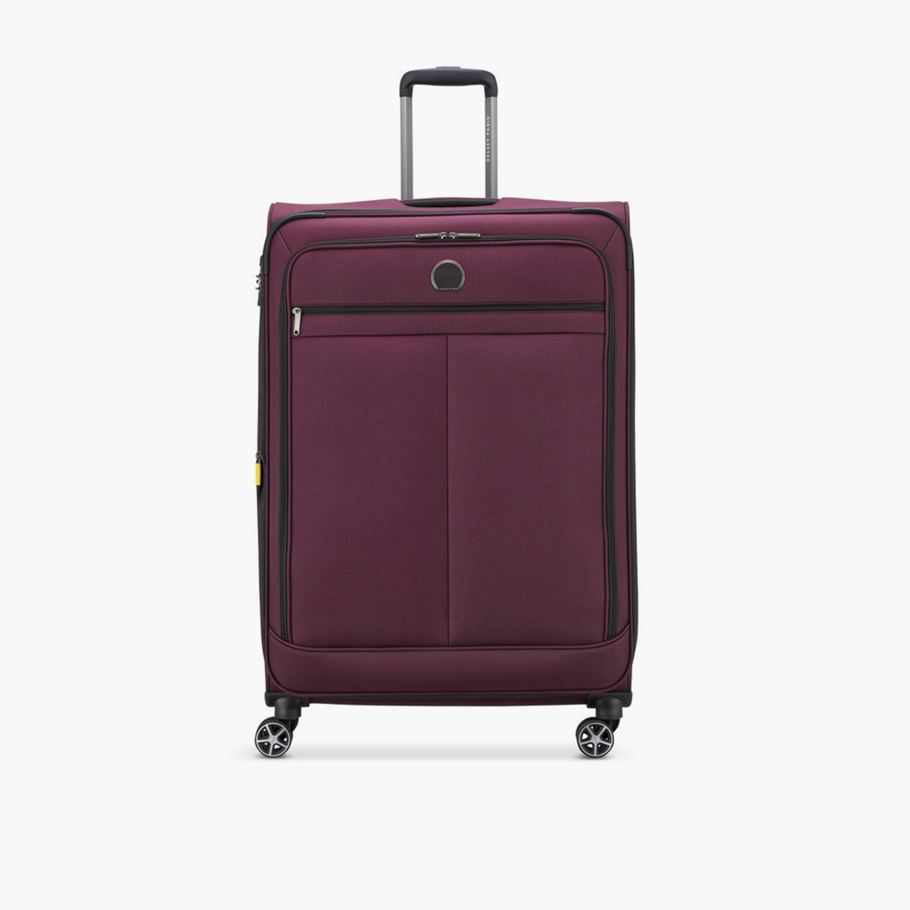 Delsey Priscilla 70 CM Medium Check-in Cabin Polyester Soft Sided 4-Wheeler Spinner Trolley Bag with TSA Combination Lock-travel-luggagesandbags-luggage-image-1
