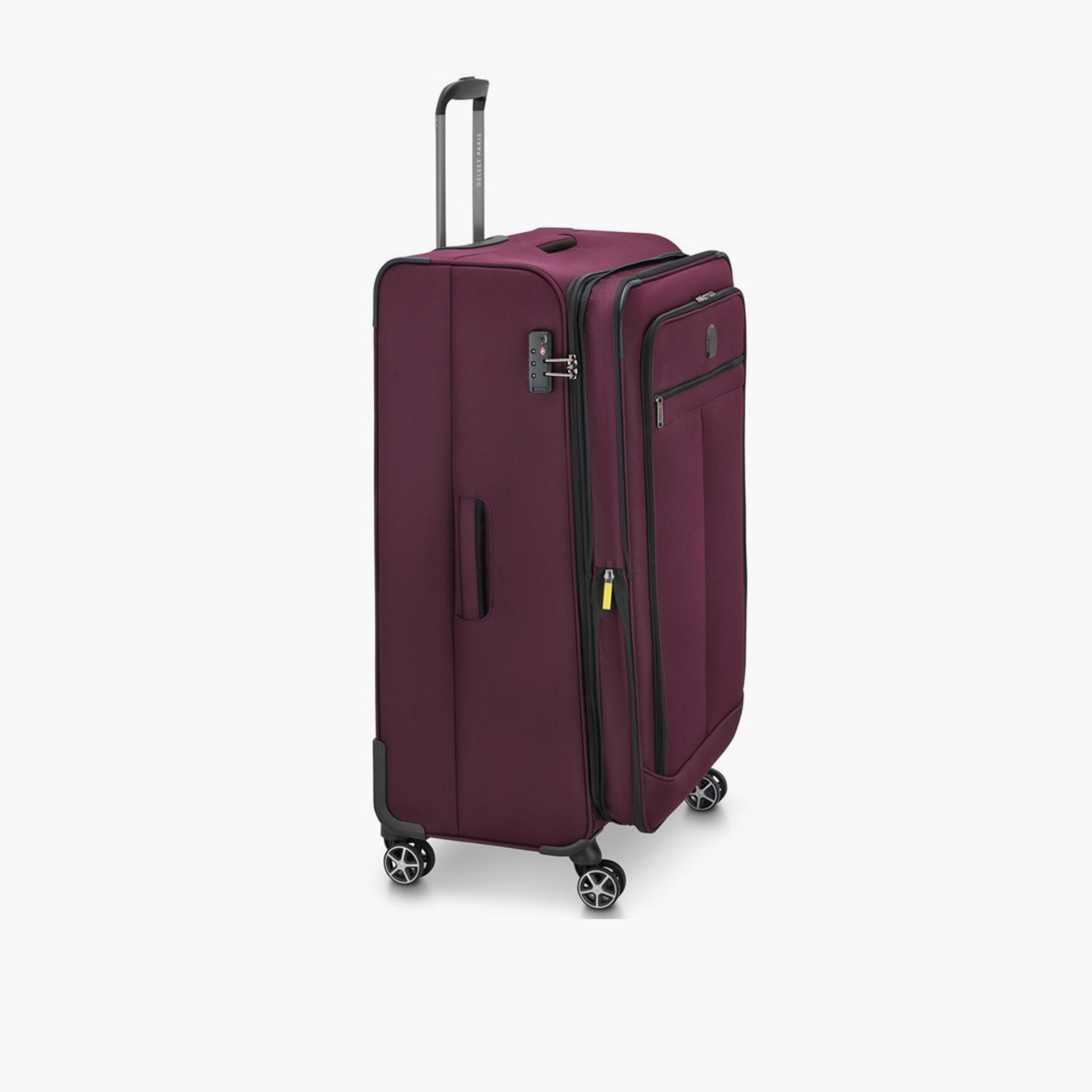 Delsey Priscilla 80 CM Large Check-in Cabin Polyester Soft Sided 4-Wheeler Spinner Trolley Bag with TSA Combination Lock-travel-luggagesandbags-luggage-image-5