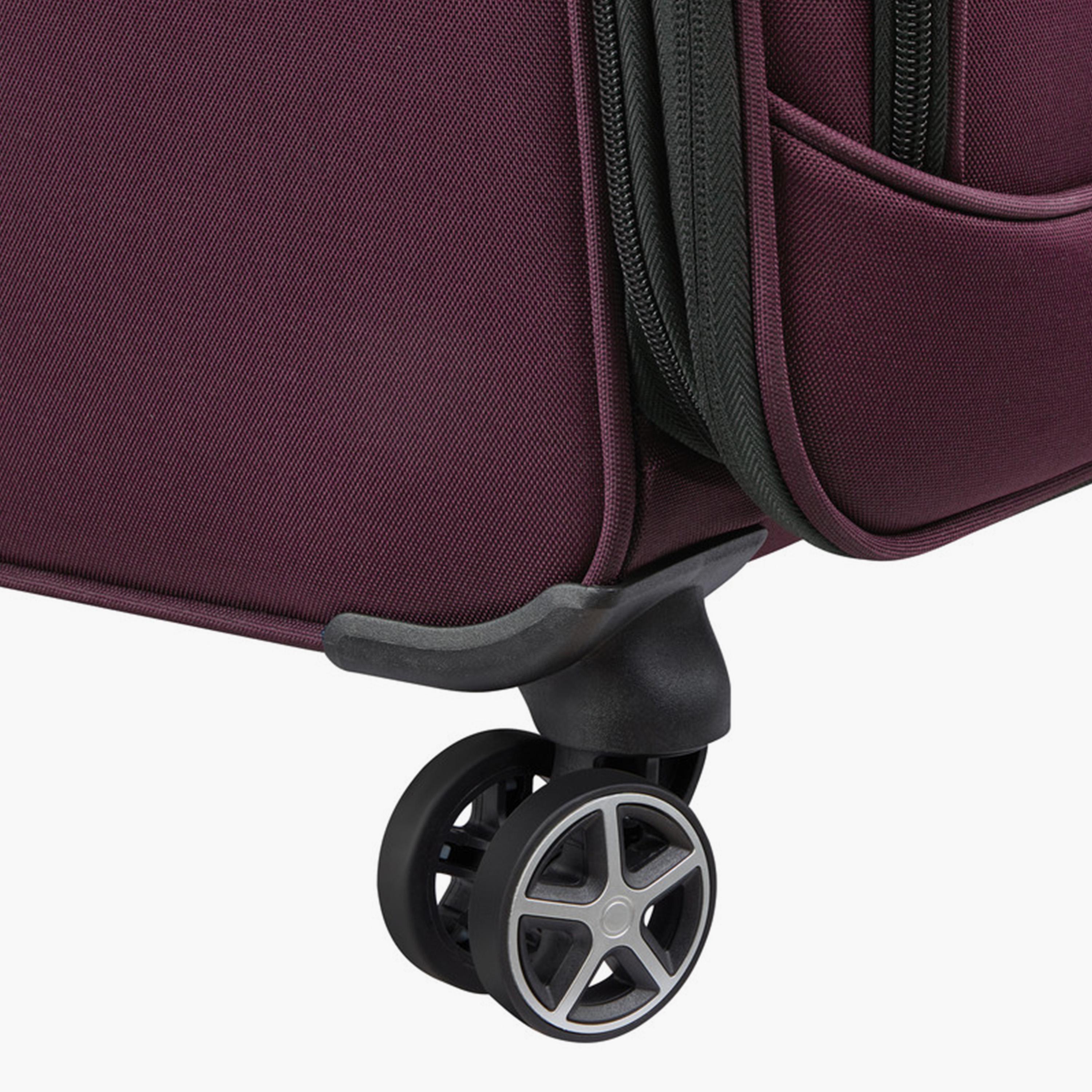 Delsey Priscilla Set of 3 Polyester Soft Sided 4-Wheeler Spinner Trolley Bag with TSA Combination Lock-travel-luggagesandbags-luggage-image-4