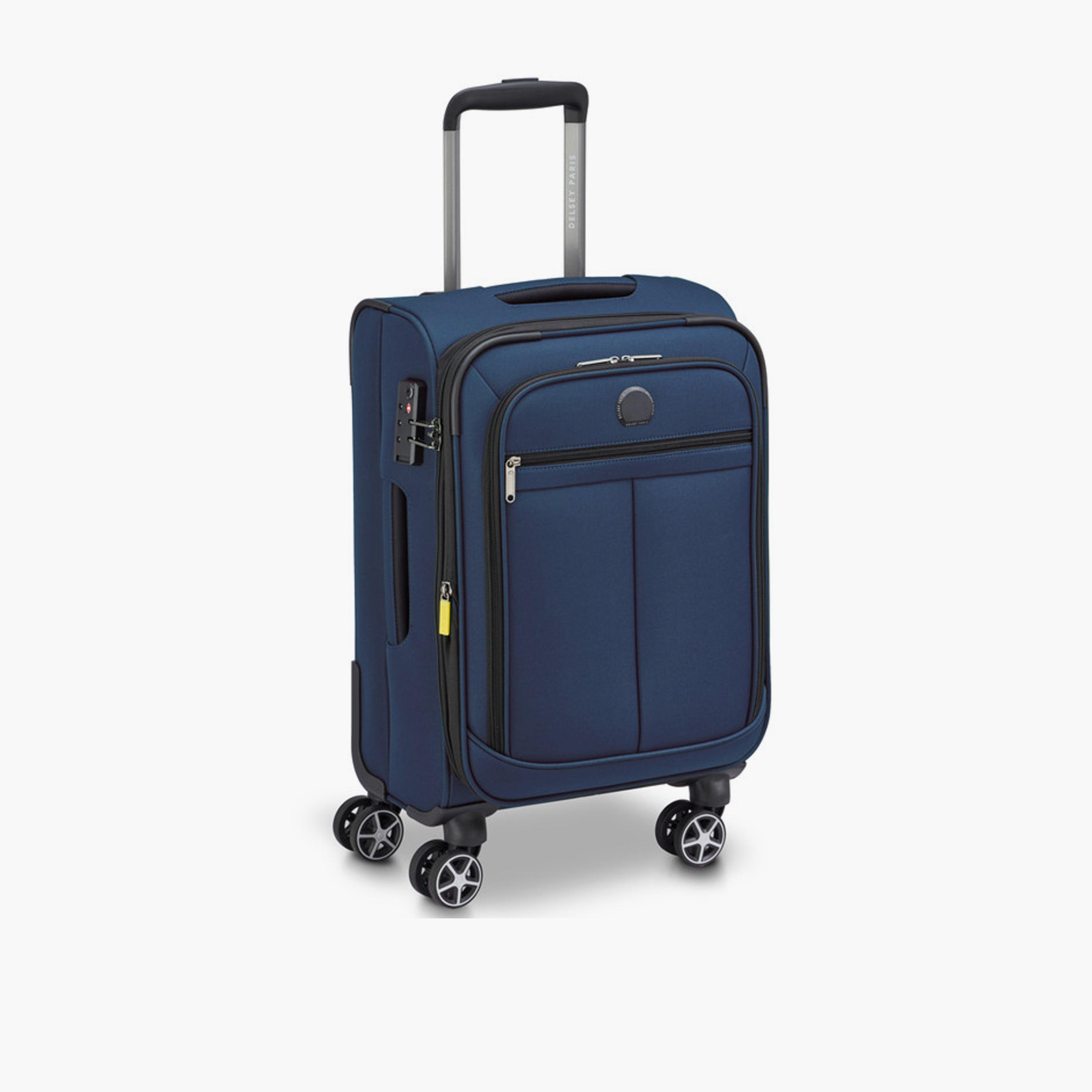Delsey Priscilla 55 CM Small Cabin Polyester Soft Sided 4-Wheeler Spinner Trolley Bag with TSA Combination Lock-travel-luggagesandbags-luggage-image-5