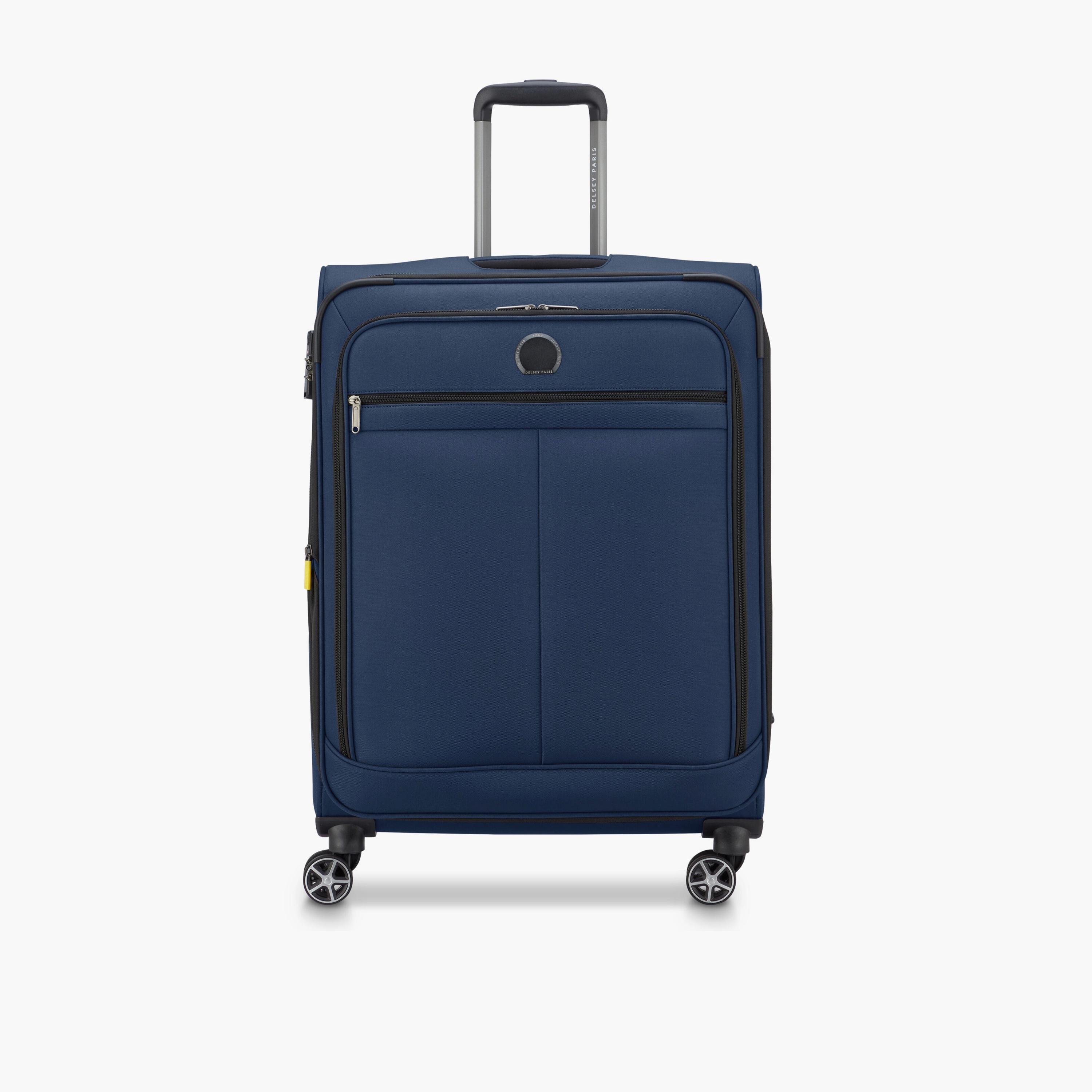 Delsey Priscilla 70 CM Medium Check-in Cabin Polyester Soft Sided 4-Wheeler Spinner Trolley Bag with TSA Combination Lock-travel-luggagesandbags-luggage-image-1