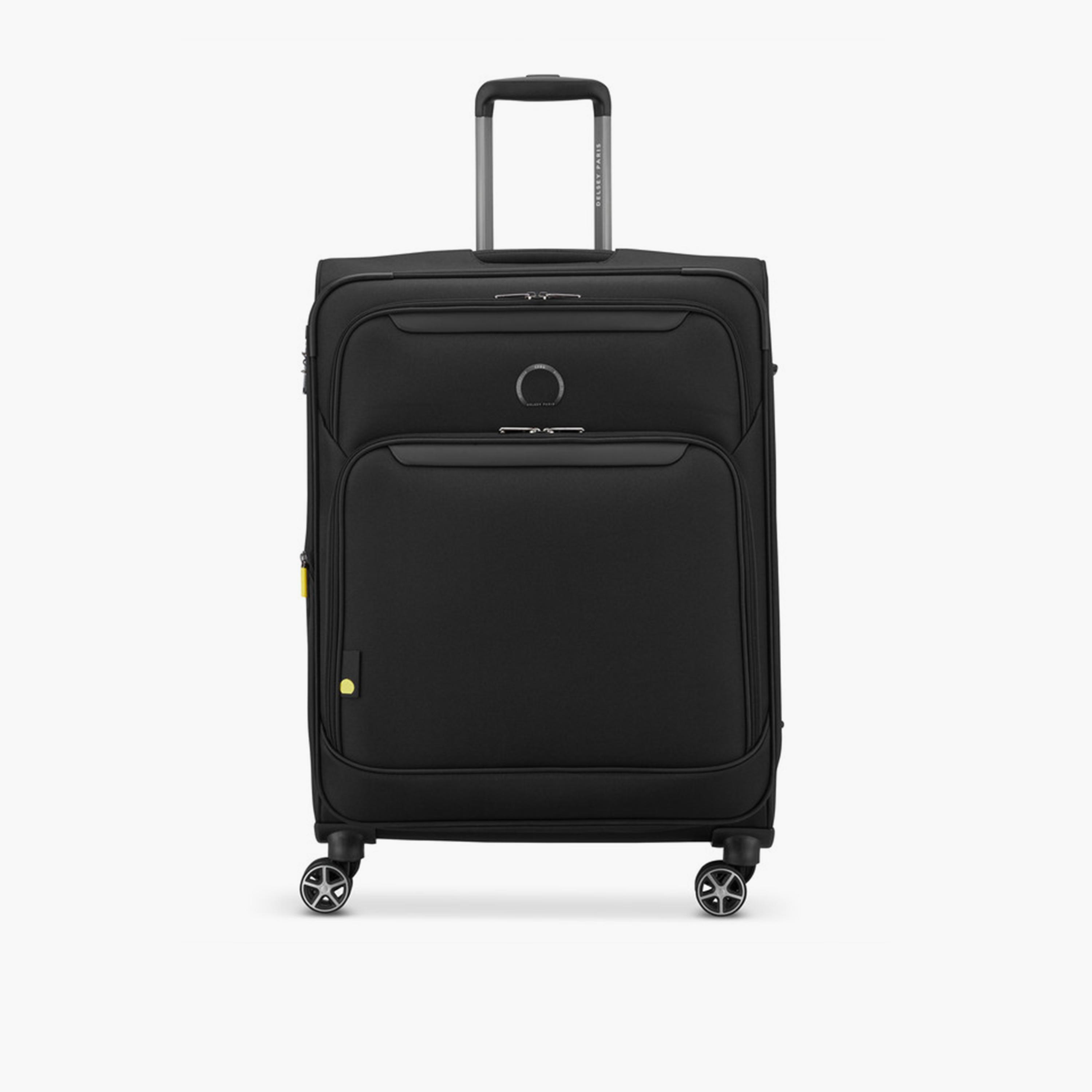 Delsey Jennifer 70 CM Medium Check-in Cabin Polyester Soft Sided 4-Wheeler Spinner Trolley Bag with TSA Combination Lock-travel-luggagesandbags-luggage-image-1