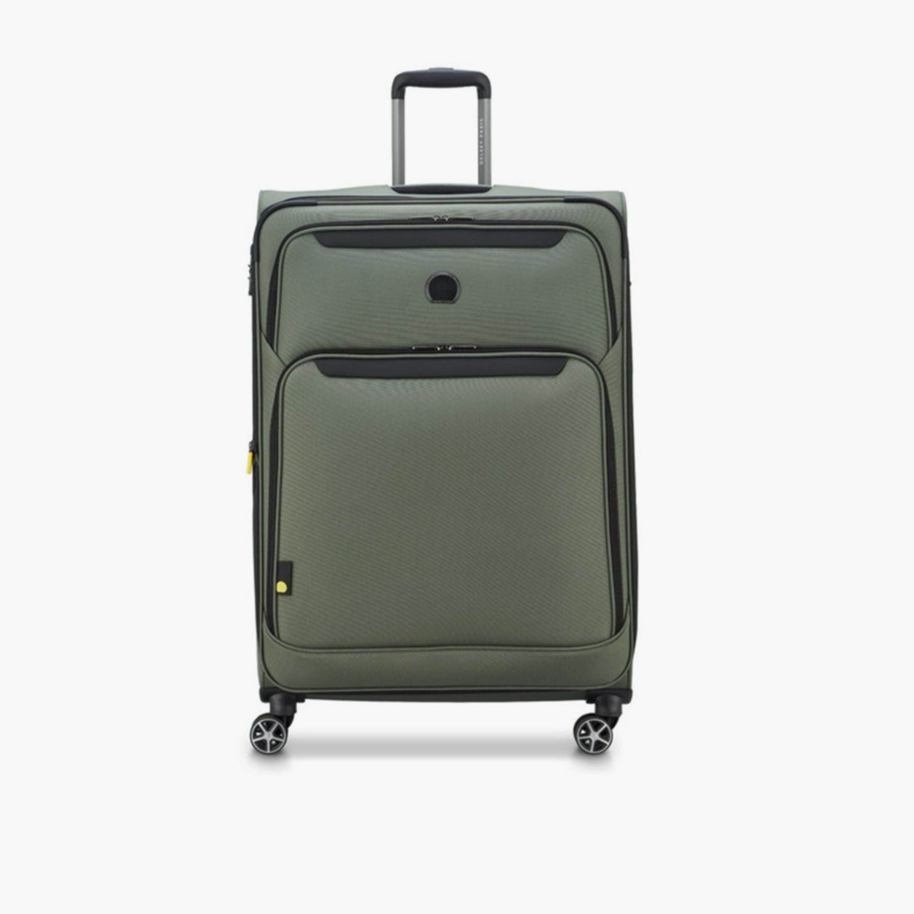 Delsey Jennifer 55 CM Small Cabin Polyester Soft Sided 4-Wheeler Spinner Trolley Bag with TSA Combination Lock-travel-luggagesandbags-luggage-image-1