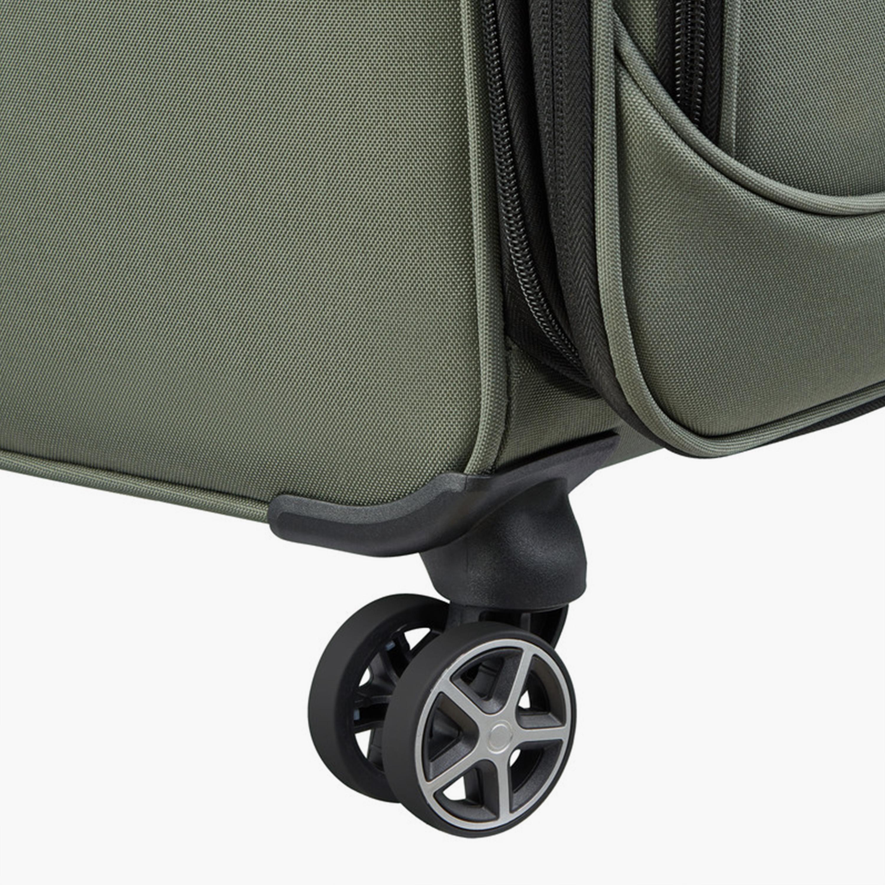 Delsey Jennifer 55 CM Small Cabin Polyester Soft Sided 4-Wheeler Spinner Trolley Bag with TSA Combination Lock-travel-luggagesandbags-luggage-image-8