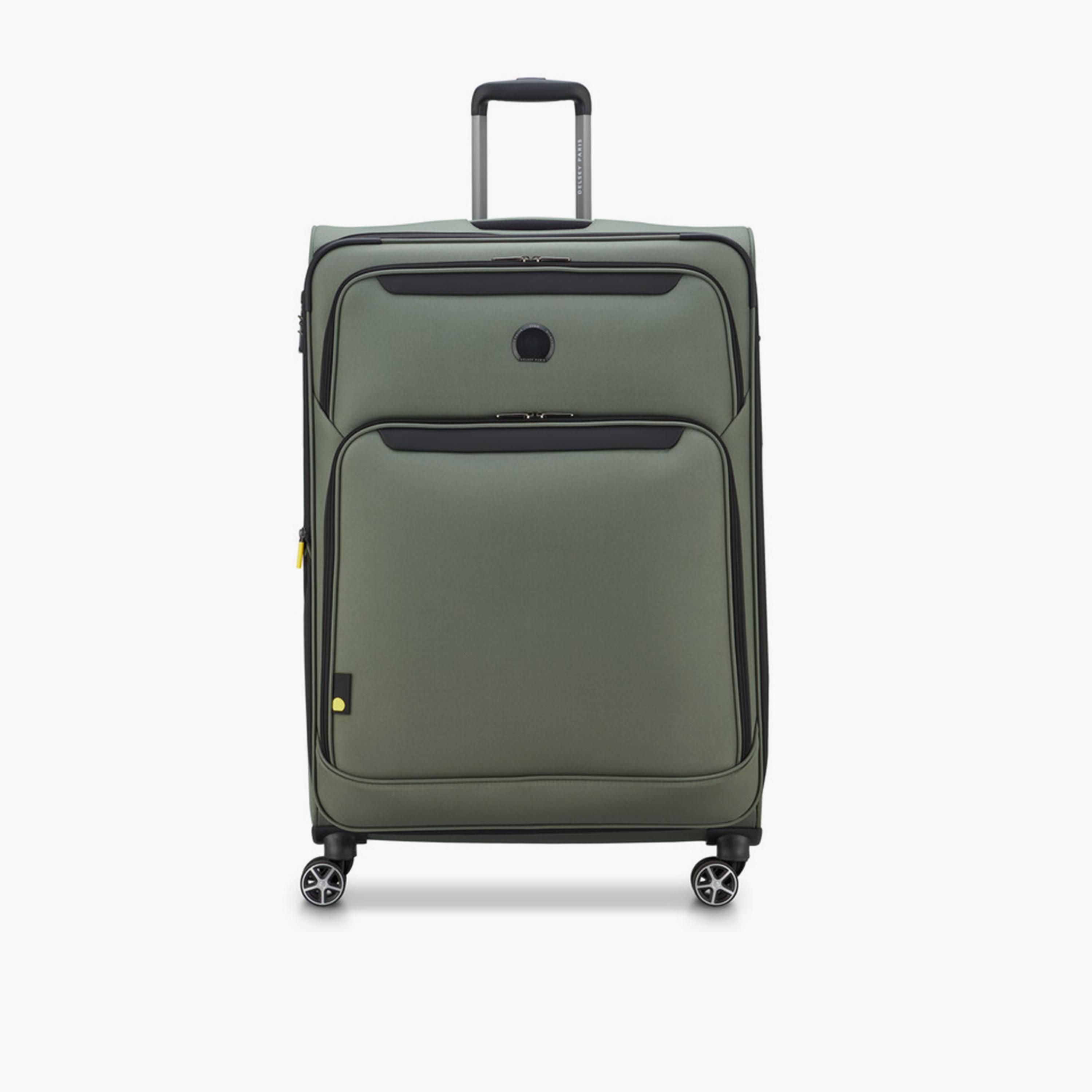 Delsey Jennifer 80 CM Large Check-in Cabin Polyester Soft Sided 4-Wheeler Spinner Trolley Bag with TSA Combination Lock-travel-luggagesandbags-luggage-image-1