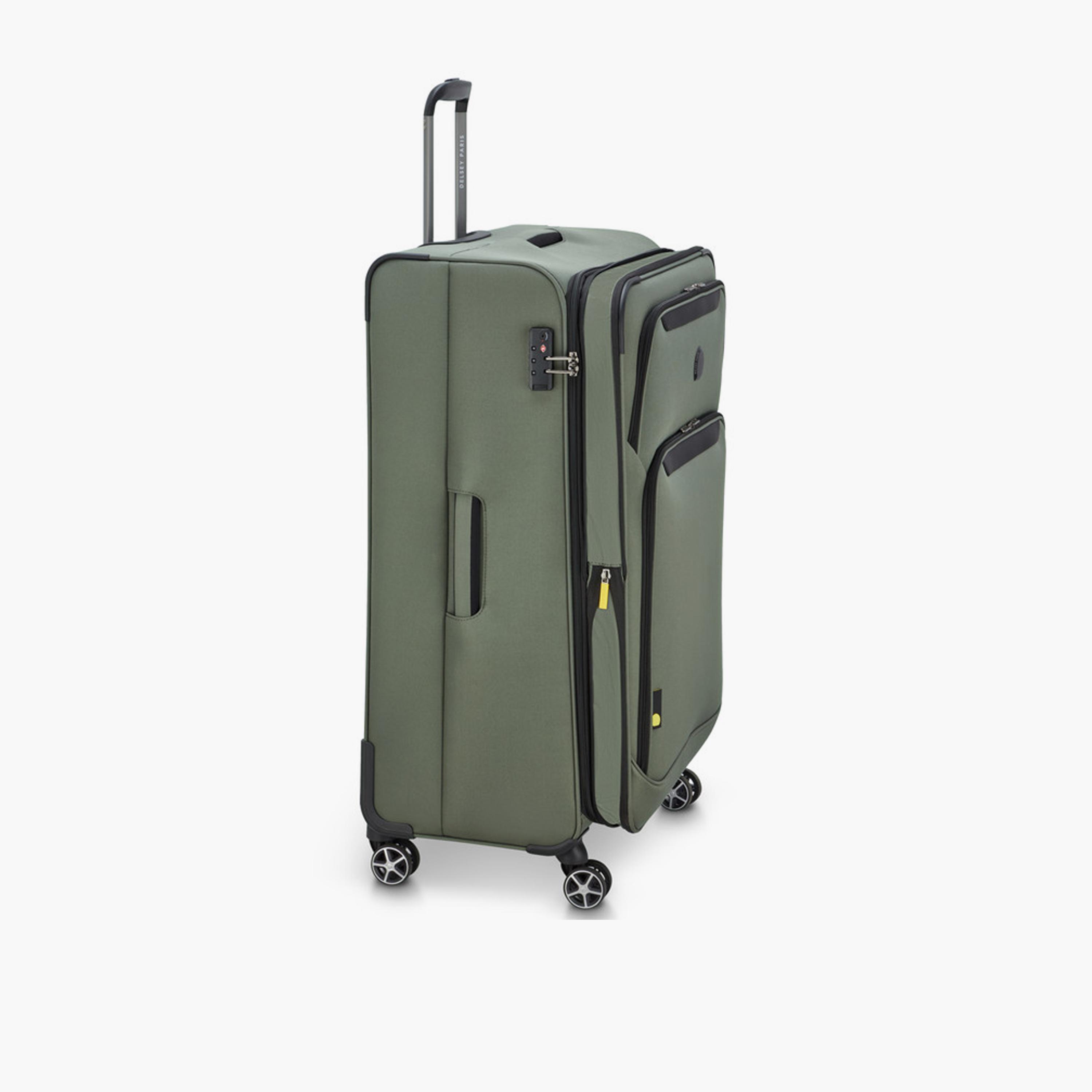 Delsey Jennifer 80 CM Large Check-in Cabin Polyester Soft Sided 4-Wheeler Spinner Trolley Bag with TSA Combination Lock-travel-luggagesandbags-luggage-image-5