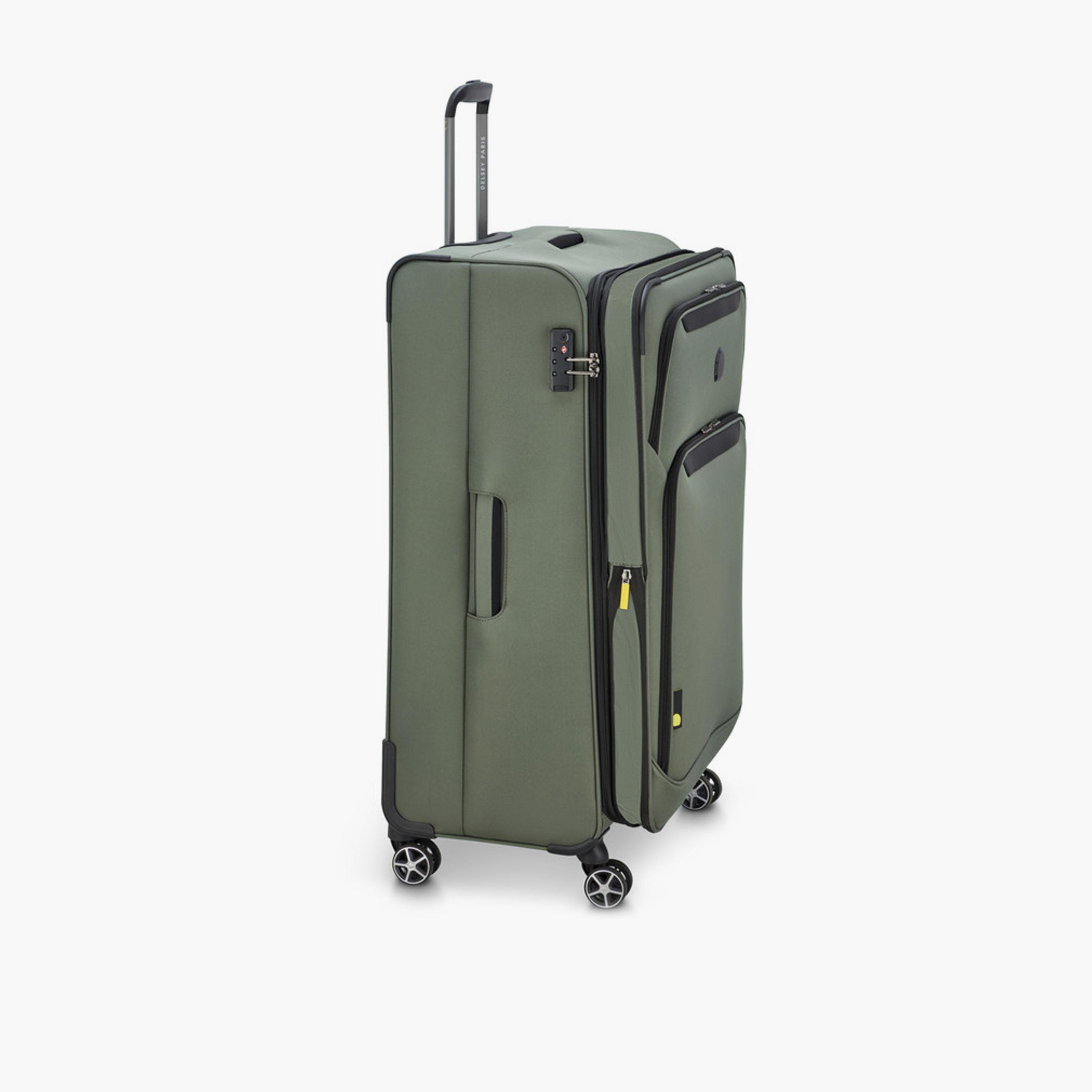 Delsey Jennifer Set of 3 Polyester Soft Sided 4-Wheeler Spinner Trolley Bag with TSA Combination Lock-travel-luggagesandbags-luggage-image-4