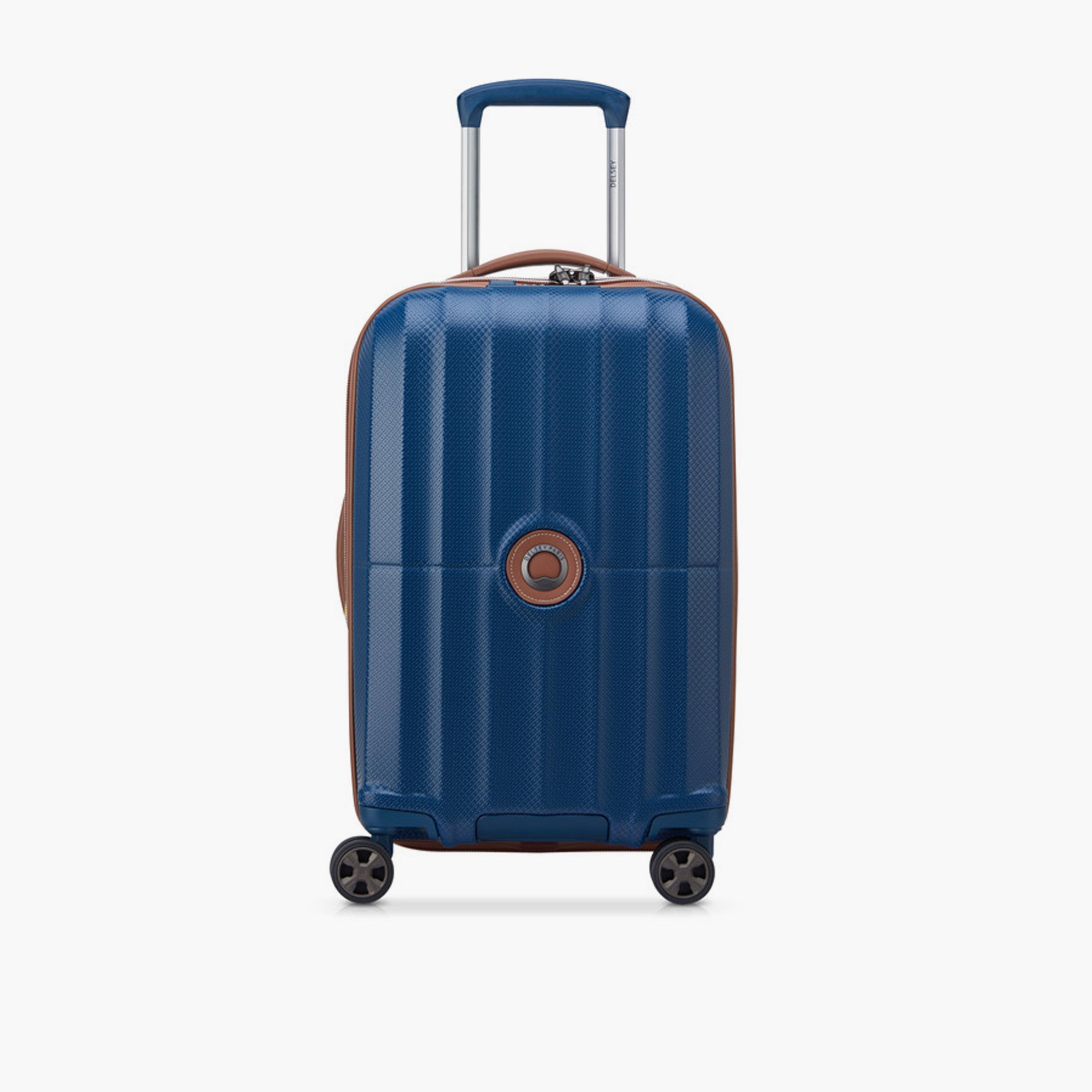 Delsey Carrousel 55 CM Small Cabin Polycarbonate with ABS Hard Sided 4-Wheeler Spinner Trolley Bag with TSA Combination Lock-travel-luggagesandbags-luggage-image-1