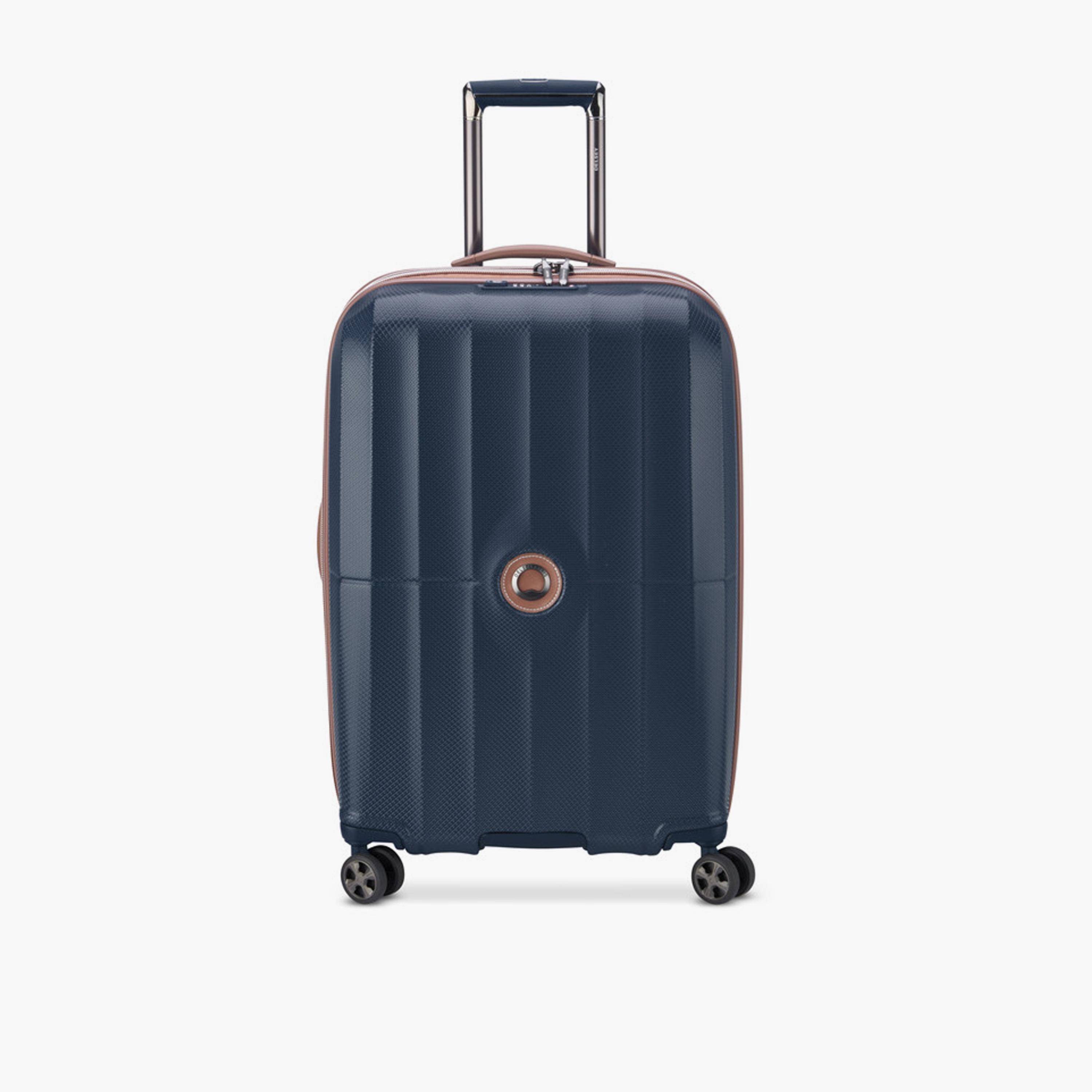 Delsey Carrousel 68 CM Medium Check-in Polycarbonate with ABS Hard Sided 4-Wheeler Spinner Trolley Bag with TSA Combination Lock-travel-luggagesandbags-luggage-image-1