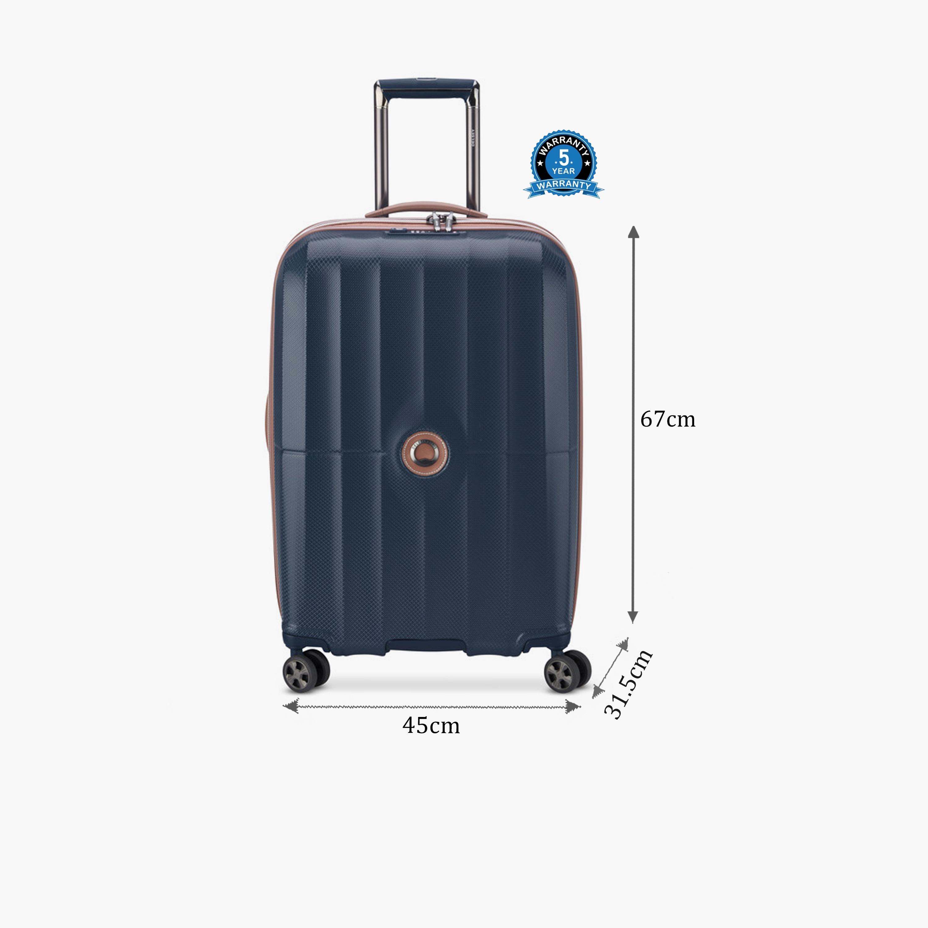 Delsey Carrousel 68 CM Medium Check-in Polycarbonate with ABS Hard Sided 4-Wheeler Spinner Trolley Bag with TSA Combination Lock-travel-luggagesandbags-luggage-image-2