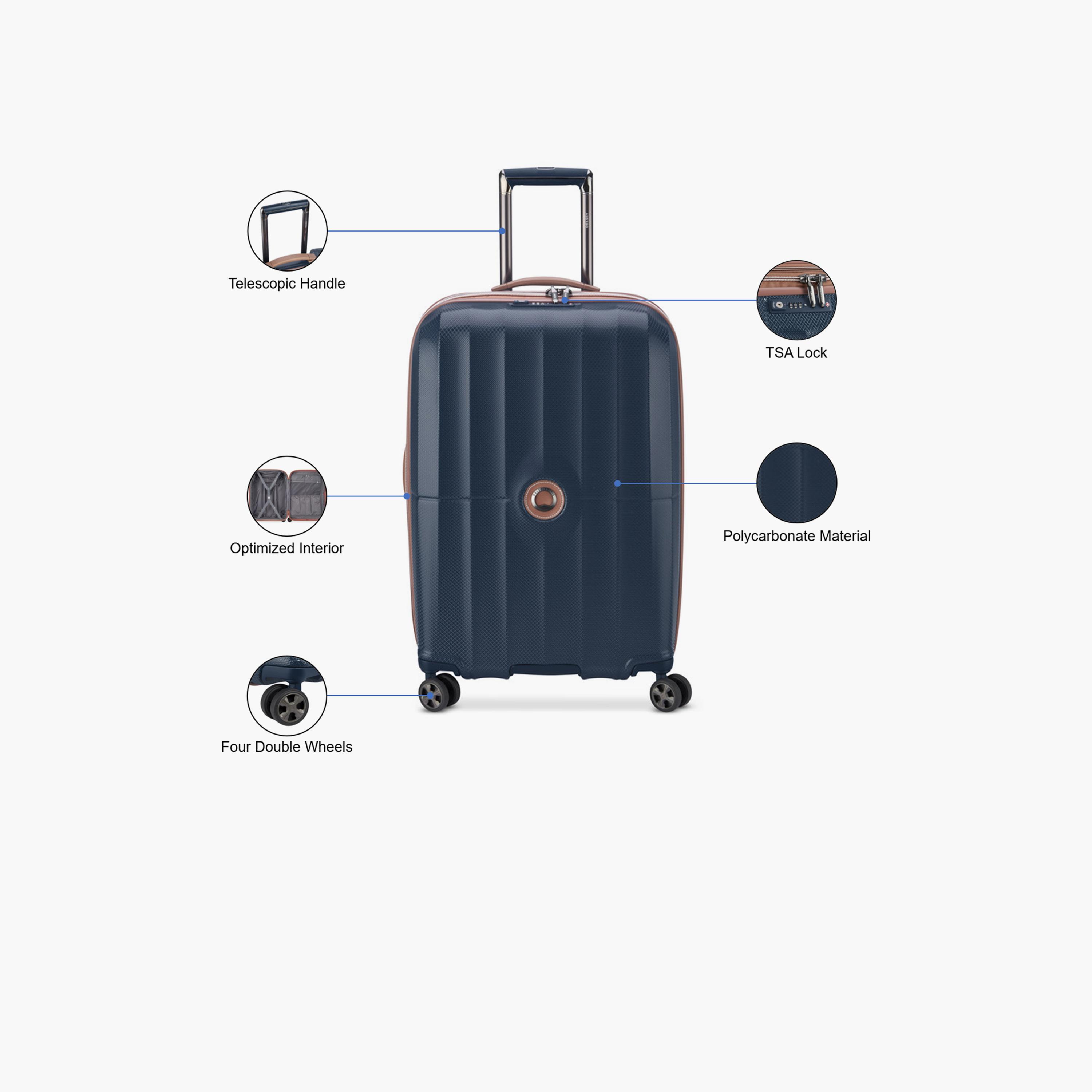 Delsey Carrousel 68 CM Medium Check-in Polycarbonate with ABS Hard Sided 4-Wheeler Spinner Trolley Bag with TSA Combination Lock-travel-luggagesandbags-luggage-image-3
