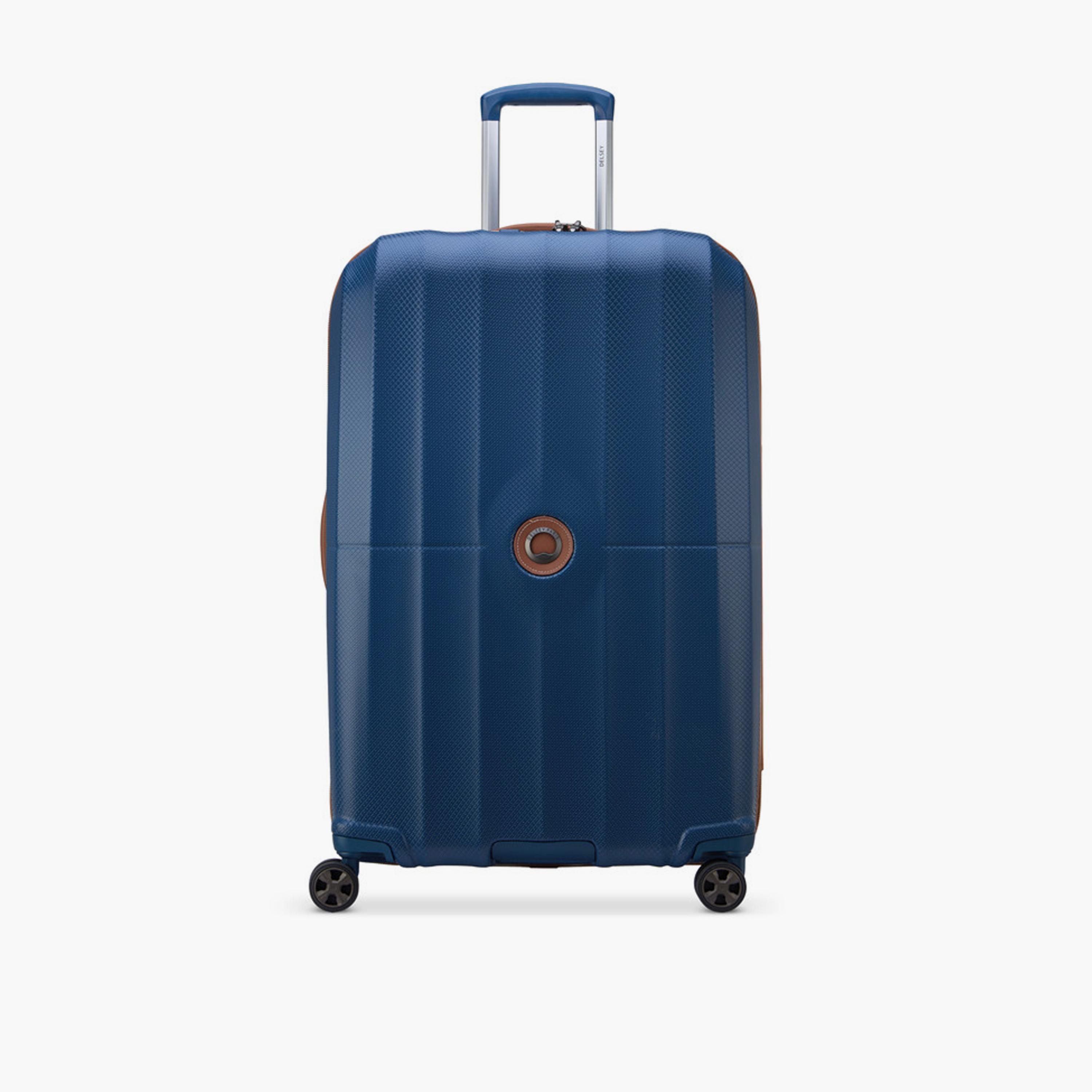 Delsey Carrousel 77 CM Large Check-in Polycarbonate with ABS Hard Sided 4-Wheeler Spinner Trolley Bag with TSA Combination Lock-travel-luggagesandbags-luggage-image-1