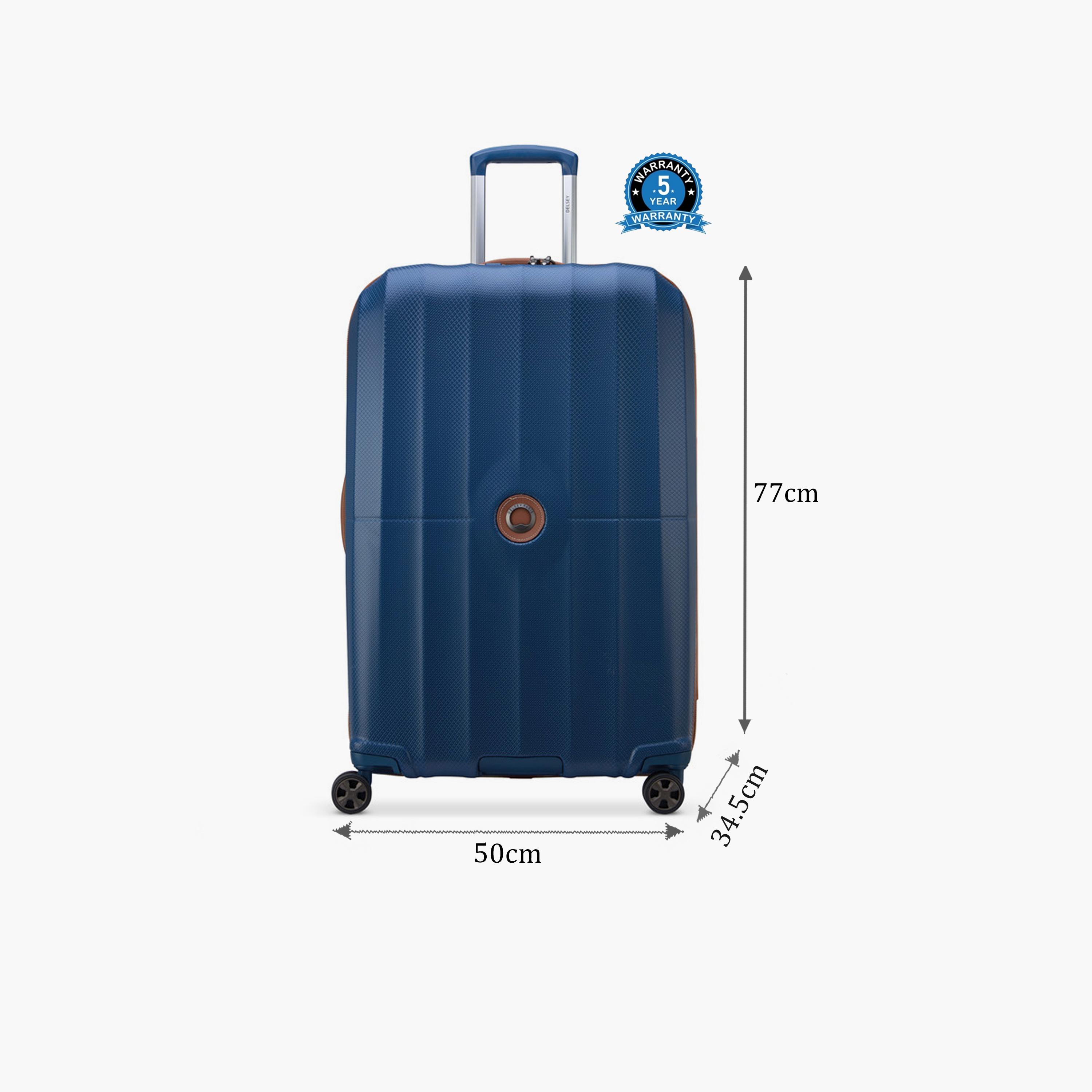 Delsey Carrousel 77 CM Large Check-in Polycarbonate with ABS Hard Sided 4-Wheeler Spinner Trolley Bag with TSA Combination Lock-travel-luggagesandbags-luggage-image-2