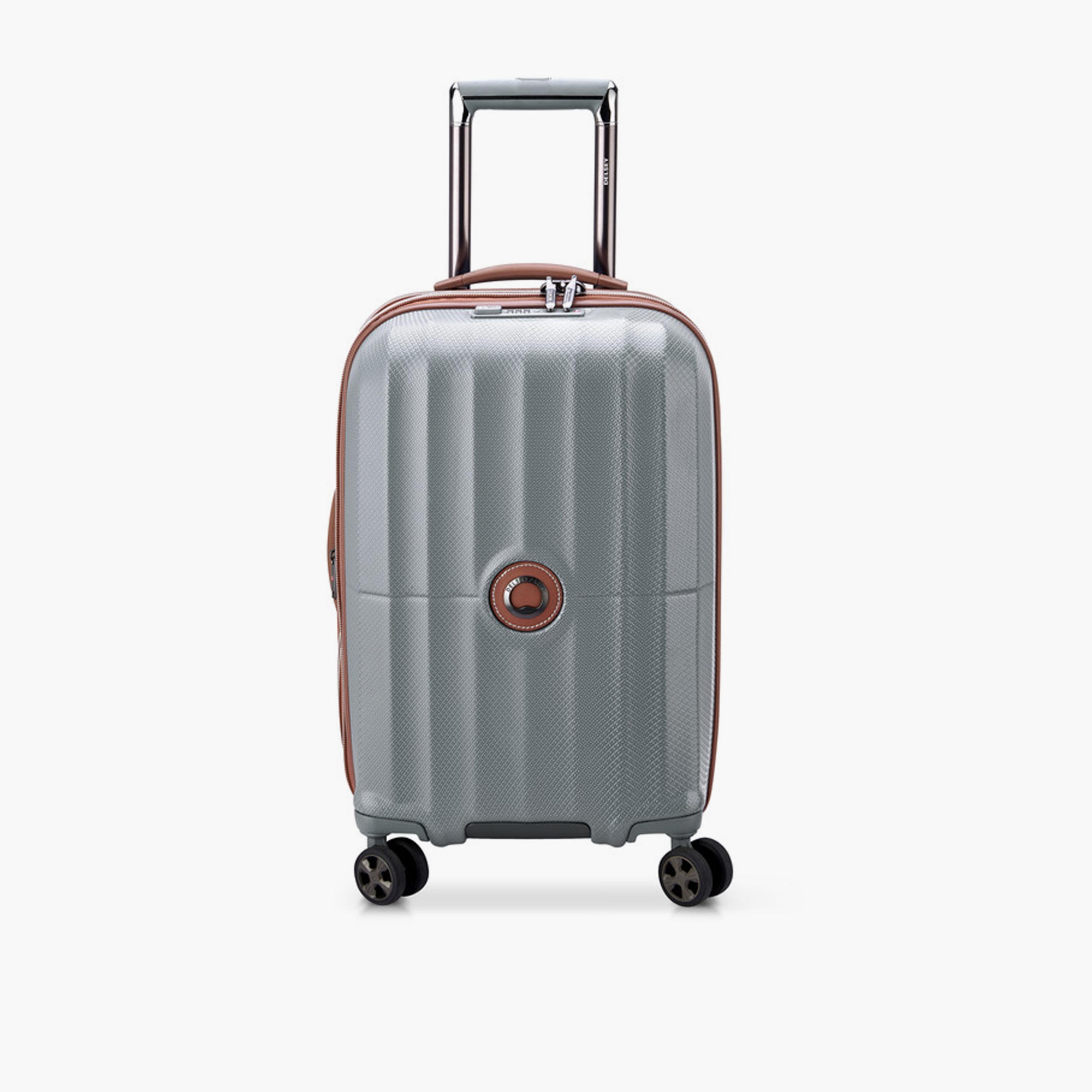 Delsey Carrousel 55 CM Small Cabin Polycarbonate with ABS Hard Sided 4-Wheeler Spinner Trolley Bag with TSA Combination Lock-travel-luggagesandbags-luggage-image-1