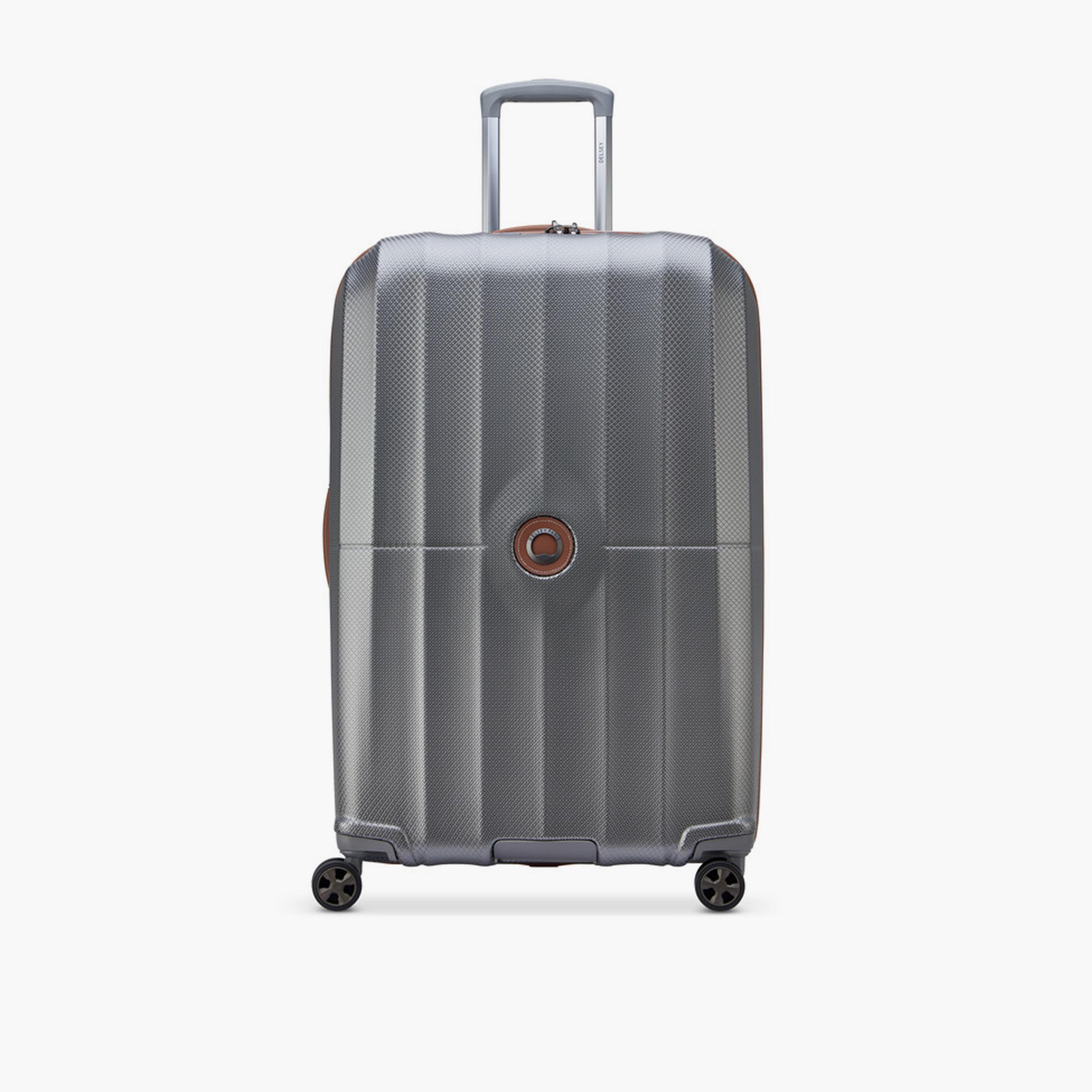 Delsey Carrousel 68 CM Medium Check-in Polycarbonate with ABS Hard Sided 4-Wheeler Spinner Trolley Bag with TSA Combination Lock-travel-luggagesandbags-luggage-image-1