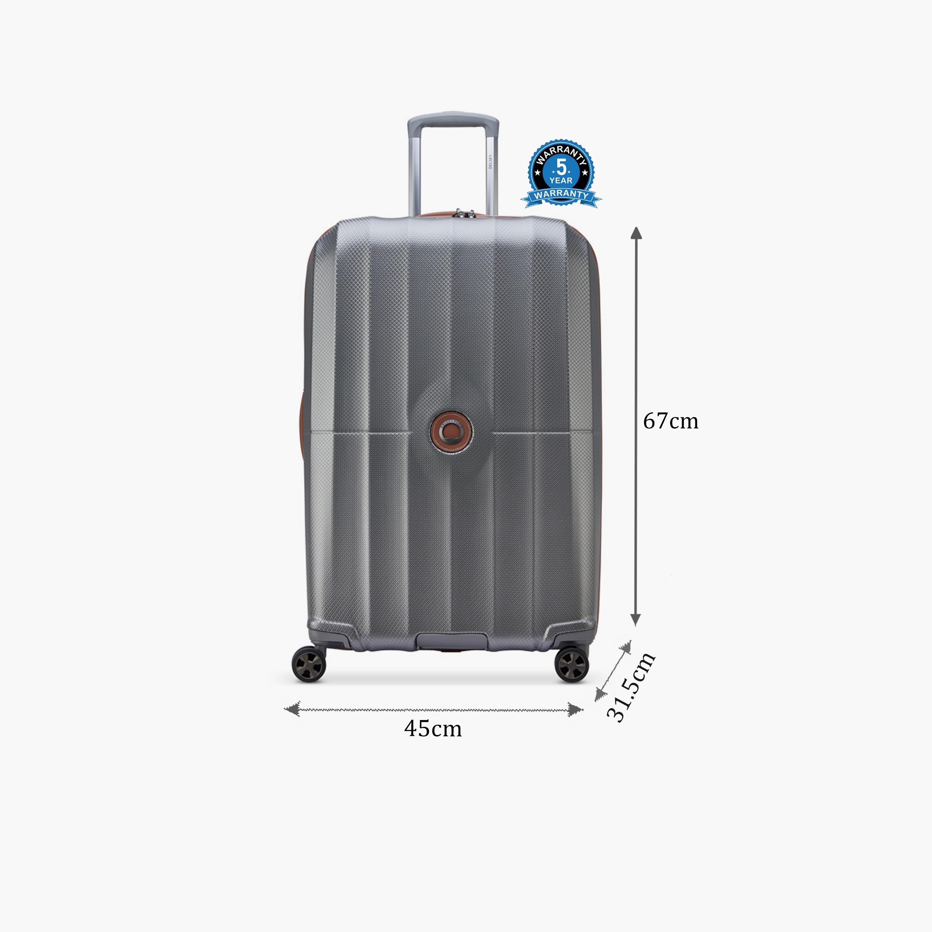 Delsey Carrousel 68 CM Medium Check-in Polycarbonate with ABS Hard Sided 4-Wheeler Spinner Trolley Bag with TSA Combination Lock-travel-luggagesandbags-luggage-image-2