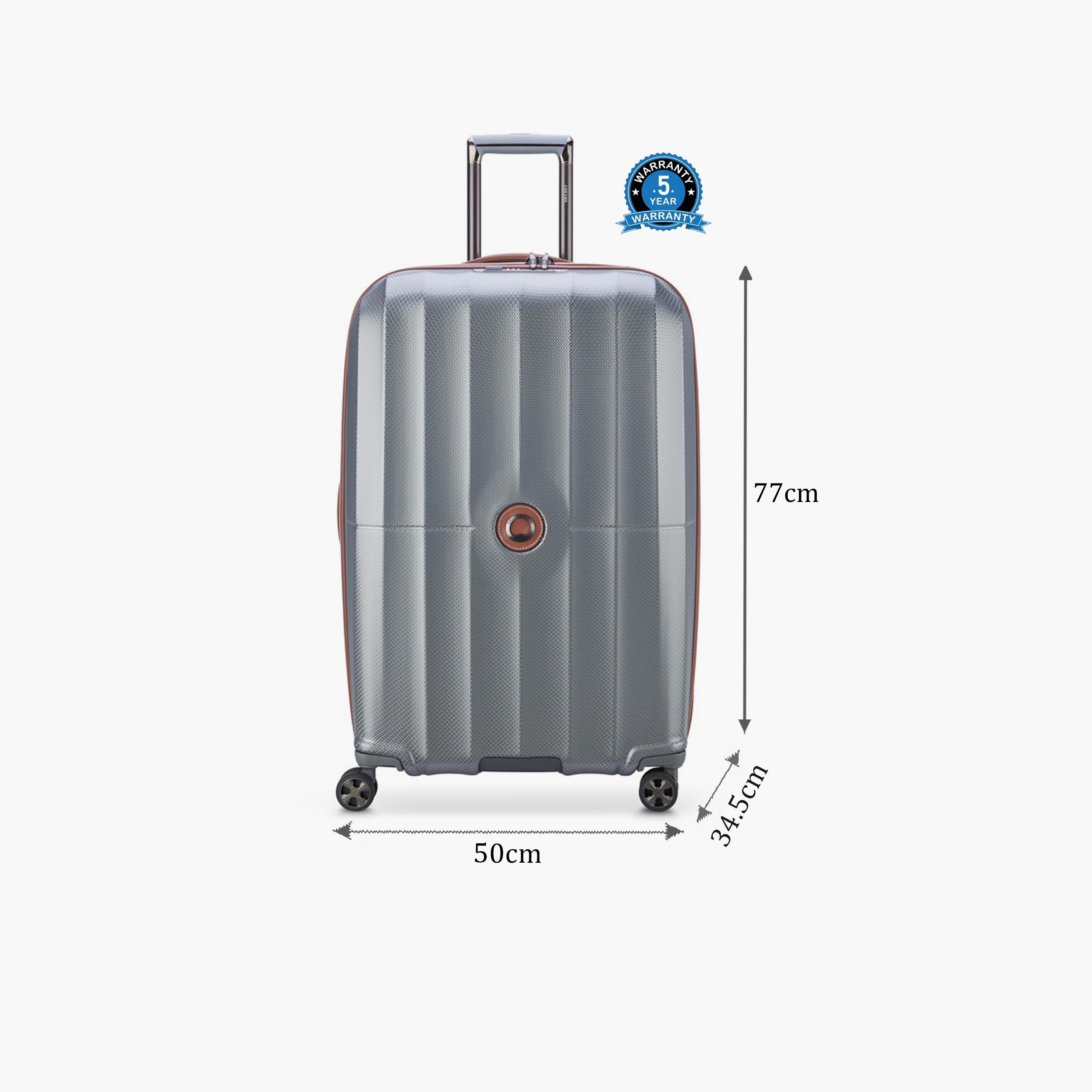 Delsey Carrousel 77 CM Large Check-in Polycarbonate with ABS Hard Sided 4-Wheeler Spinner Trolley Bag with TSA Combination Lock-travel-luggagesandbags-luggage-image-2