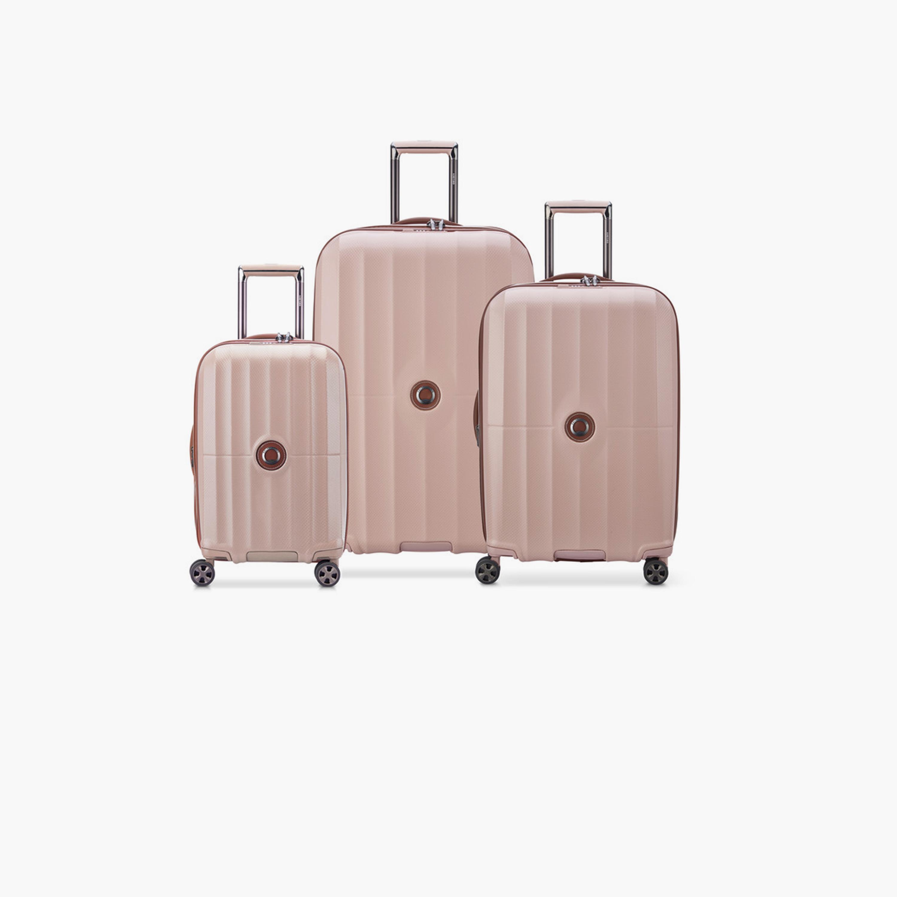 Delsey Carrousel Set of 3 Polycarbonate with ABS Hard Sided 4-Wheeler Spinner Trolley Bag with TSA Combination Lock-travel-luggagesandbags-luggage-image-1