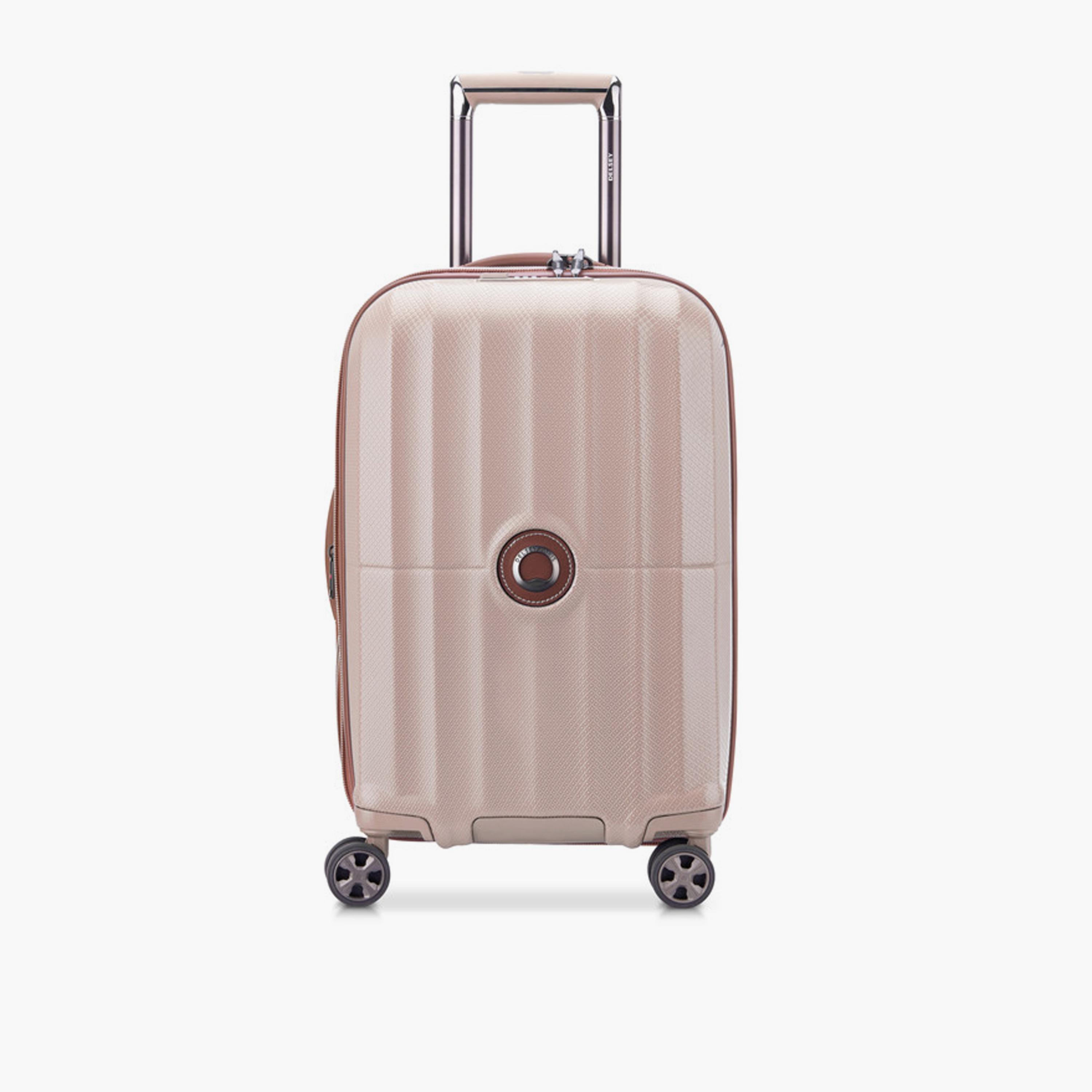Delsey Carrousel 55 CM Small Cabin Polycarbonate with ABS Hard Sided 4-Wheeler Spinner Trolley Bag with TSA Combination Lock-travel-luggagesandbags-luggage-image-1