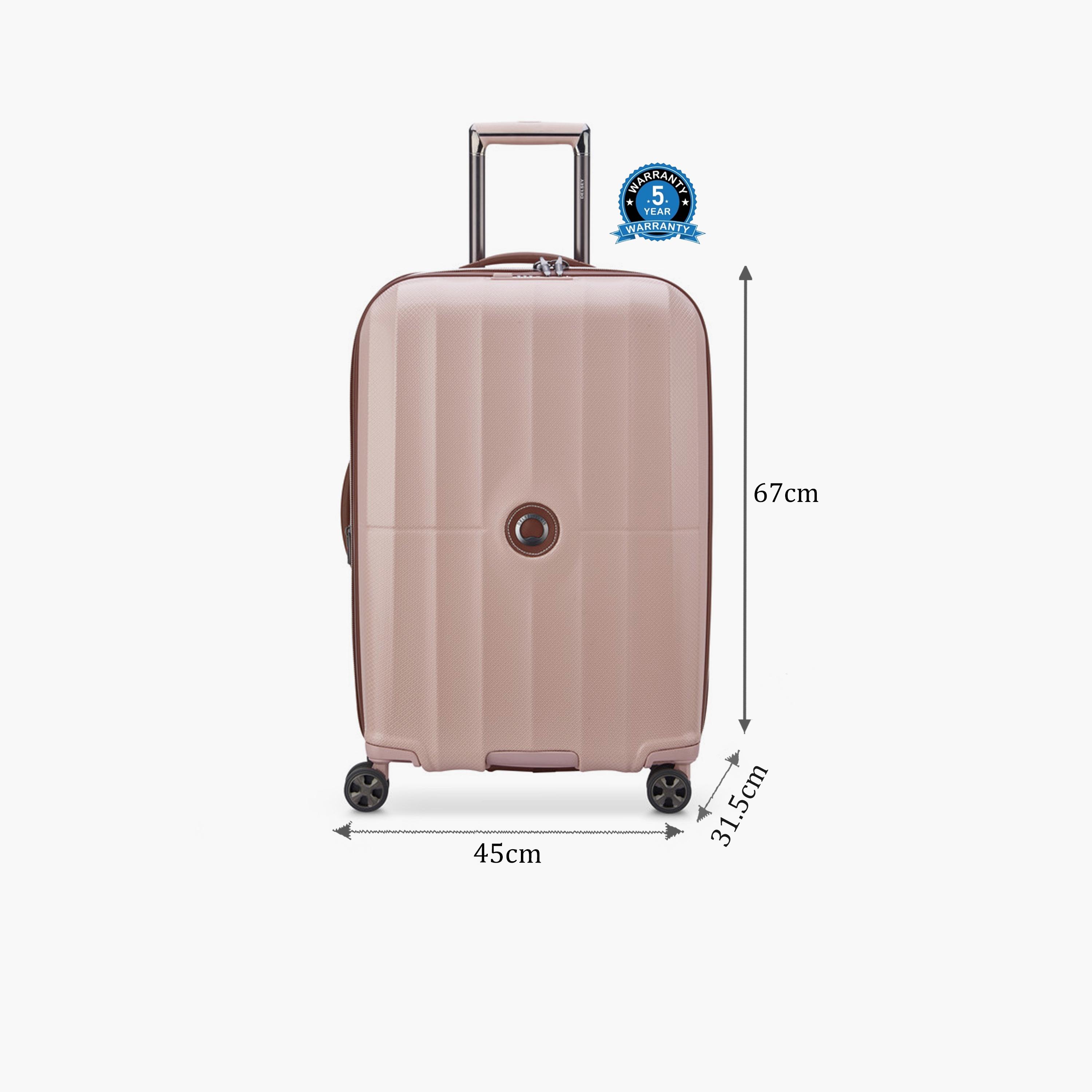 Delsey Carrousel 68 CM Medium Check-in Polycarbonate with ABS Hard Sided 4-Wheeler Spinner Trolley Bag with TSA Combination Lock-travel-luggagesandbags-luggage-image-2