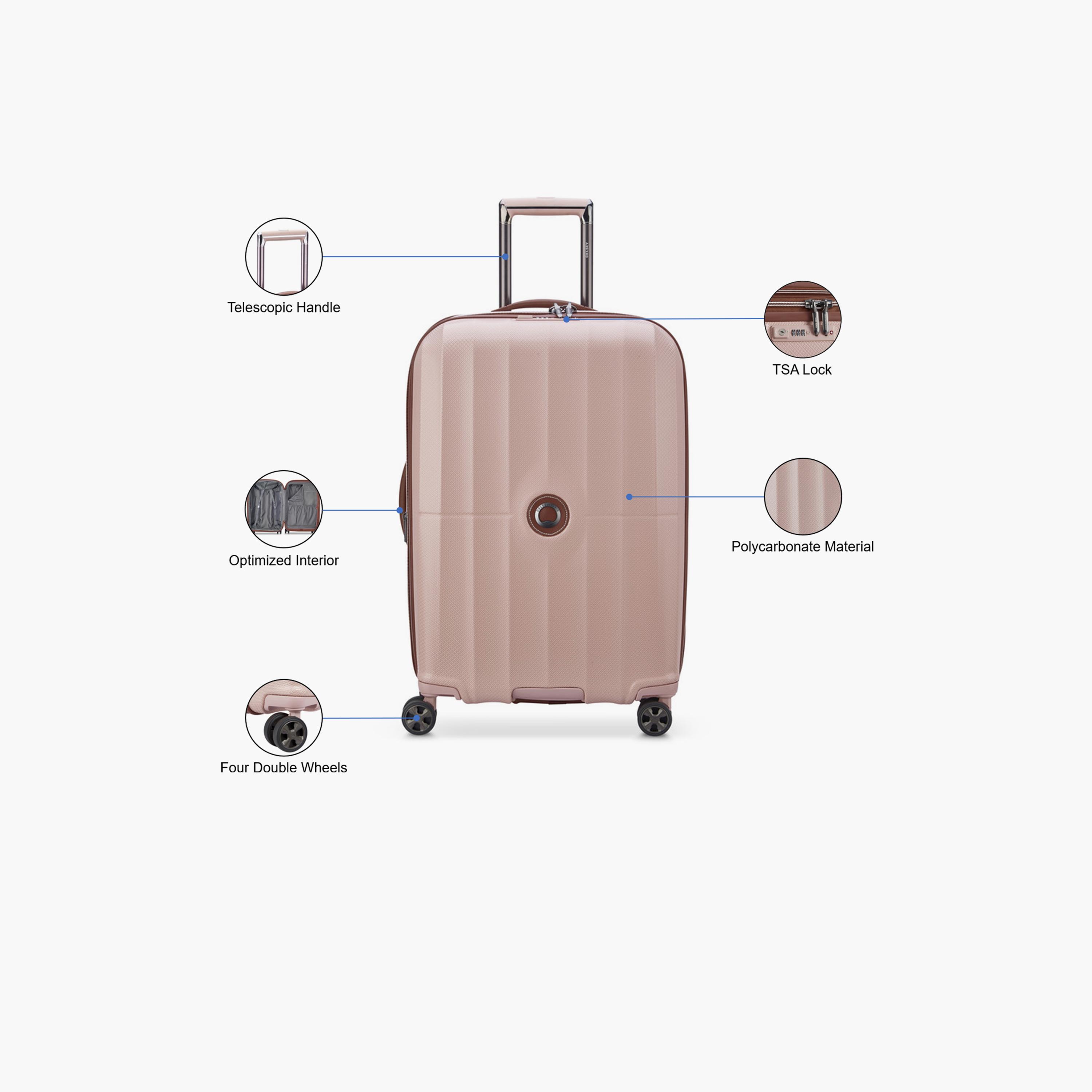 Delsey Carrousel 68 CM Medium Check-in Polycarbonate with ABS Hard Sided 4-Wheeler Spinner Trolley Bag with TSA Combination Lock-travel-luggagesandbags-luggage-image-3