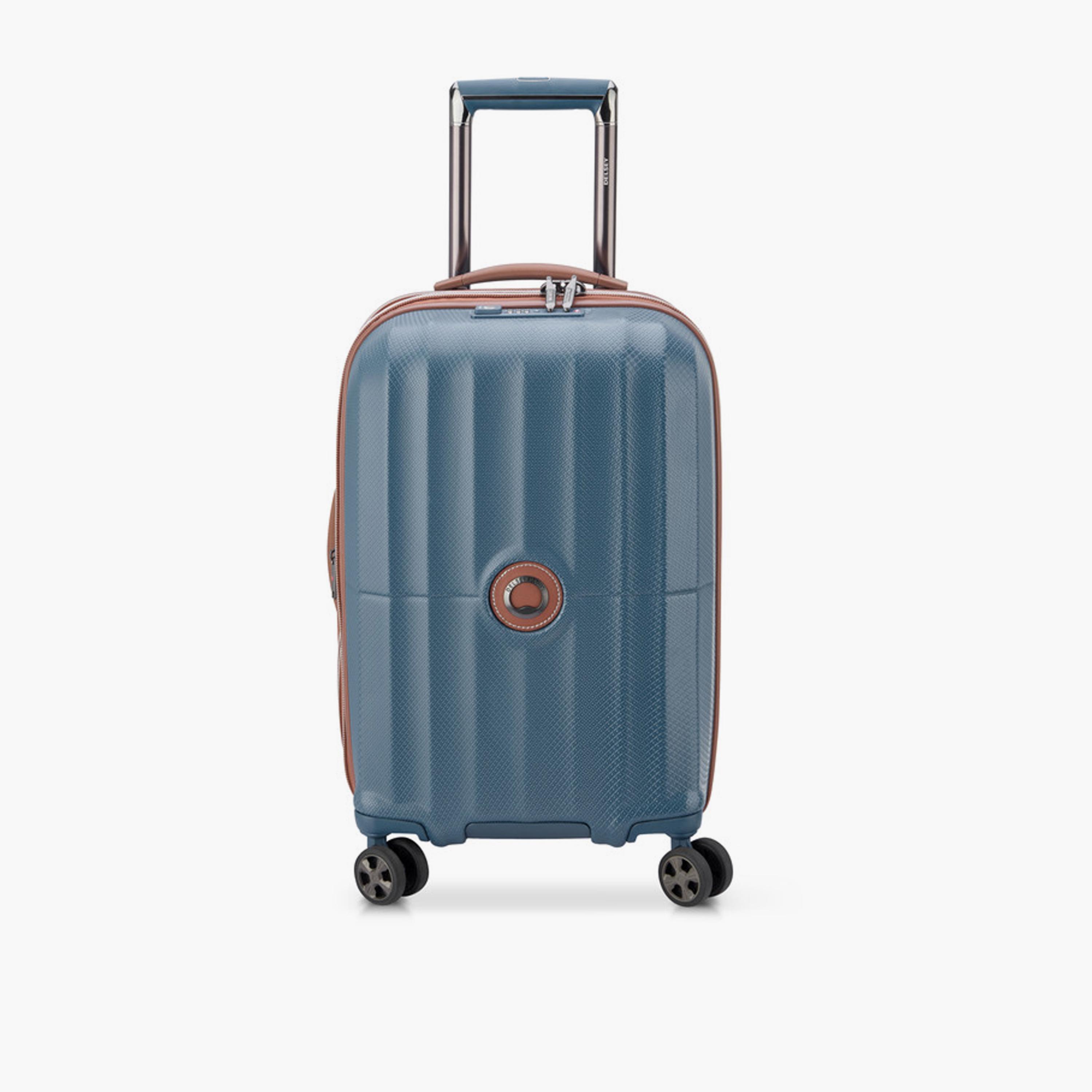 Delsey Carrousel 55 CM Small Cabin Polycarbonate with ABS Hard Sided 4-Wheeler Spinner Trolley Bag with TSA Combination Lock-travel-luggagesandbags-luggage-image-1
