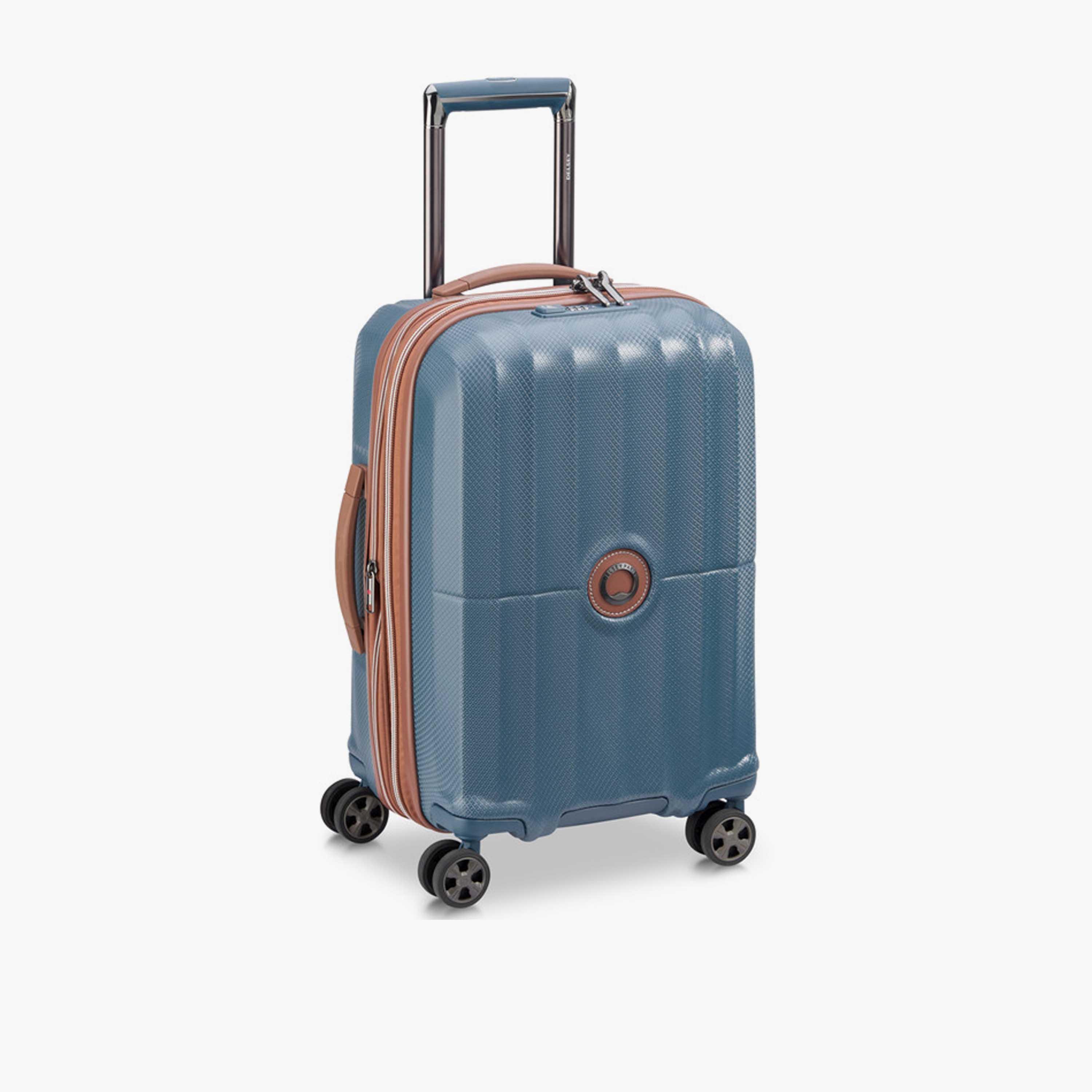 Delsey Carrousel 55 CM Small Cabin Polycarbonate with ABS Hard Sided 4-Wheeler Spinner Trolley Bag with TSA Combination Lock-travel-luggagesandbags-luggage-image-6
